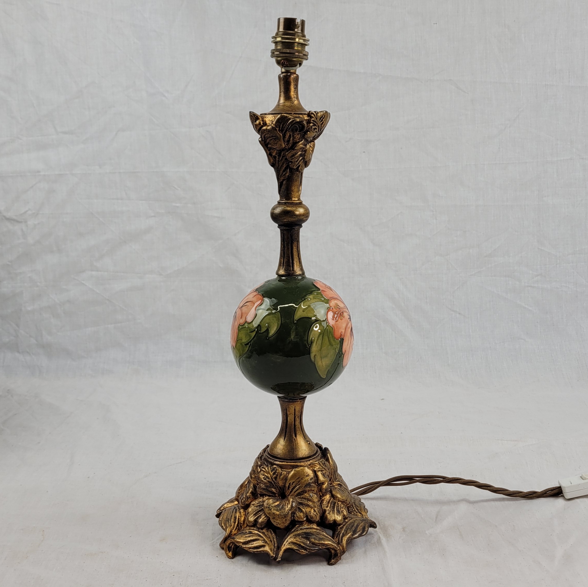 Moorcroft Magnolia Pattern Table Lamp With Shade - Image 4