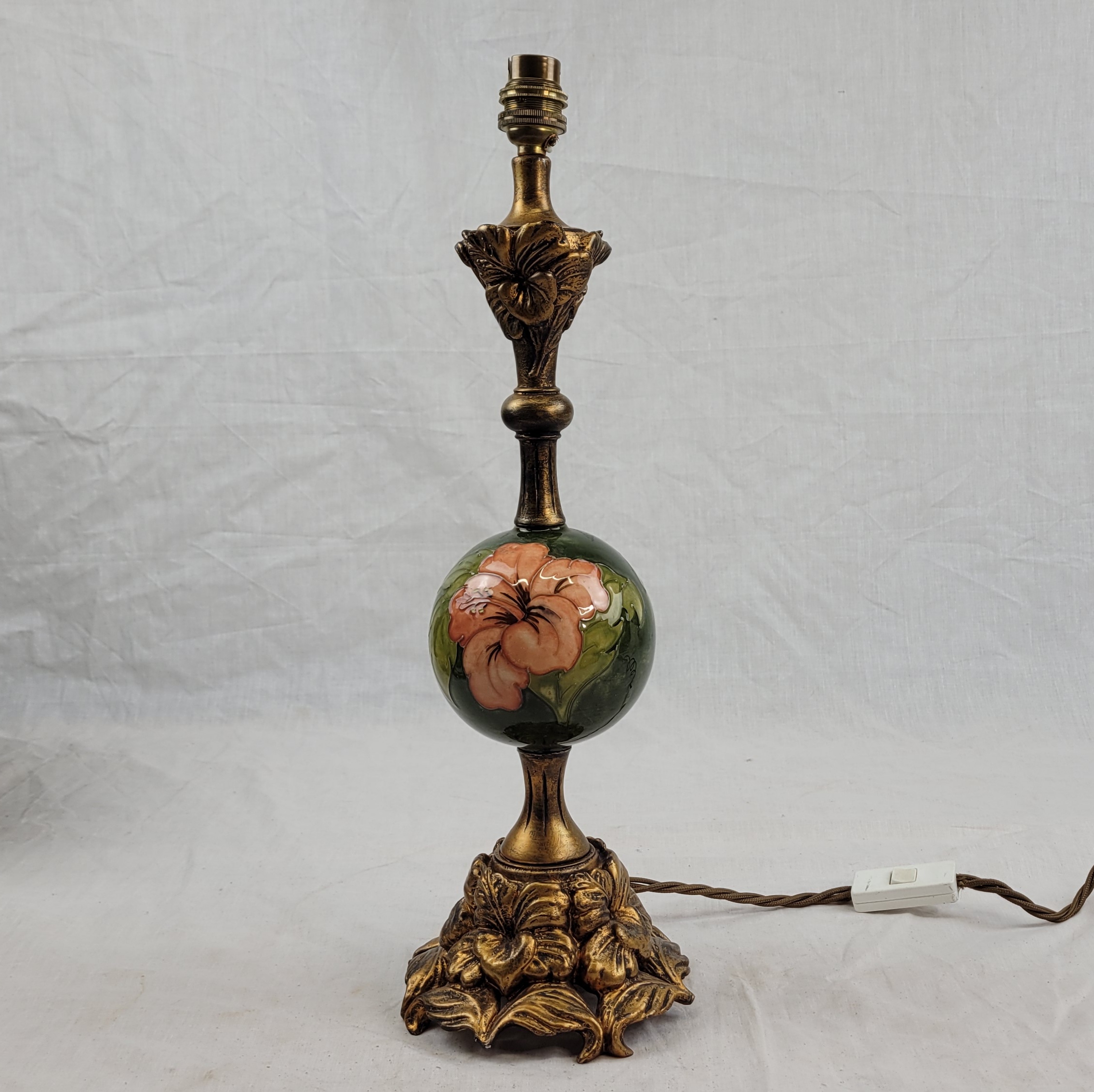 Moorcroft Magnolia Pattern Table Lamp With Shade - Image 3