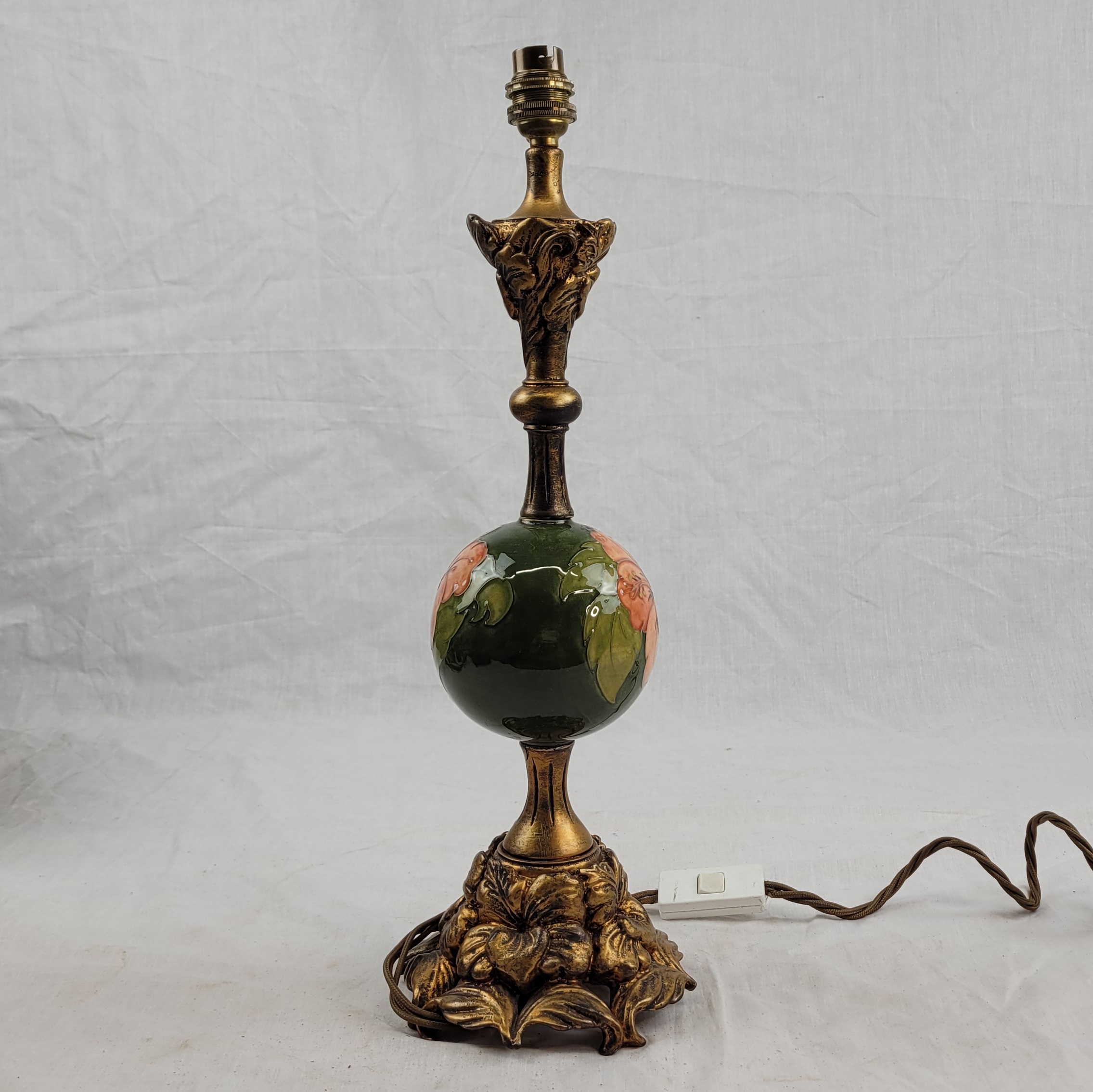 Moorcroft Magnolia Pattern Table Lamp With Shade - Image 2
