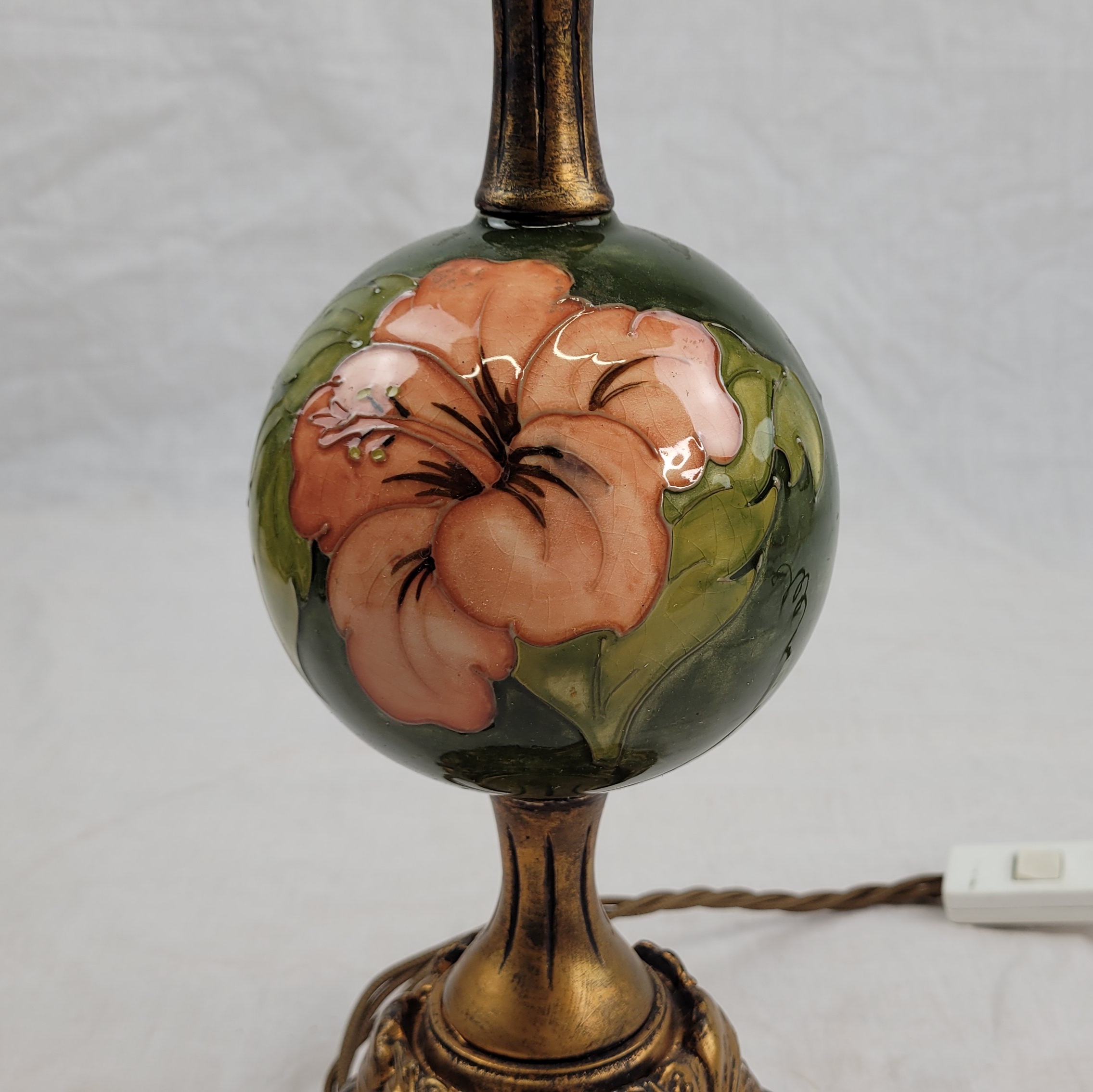 Moorcroft Magnolia Pattern Table Lamp With Shade - Image 6