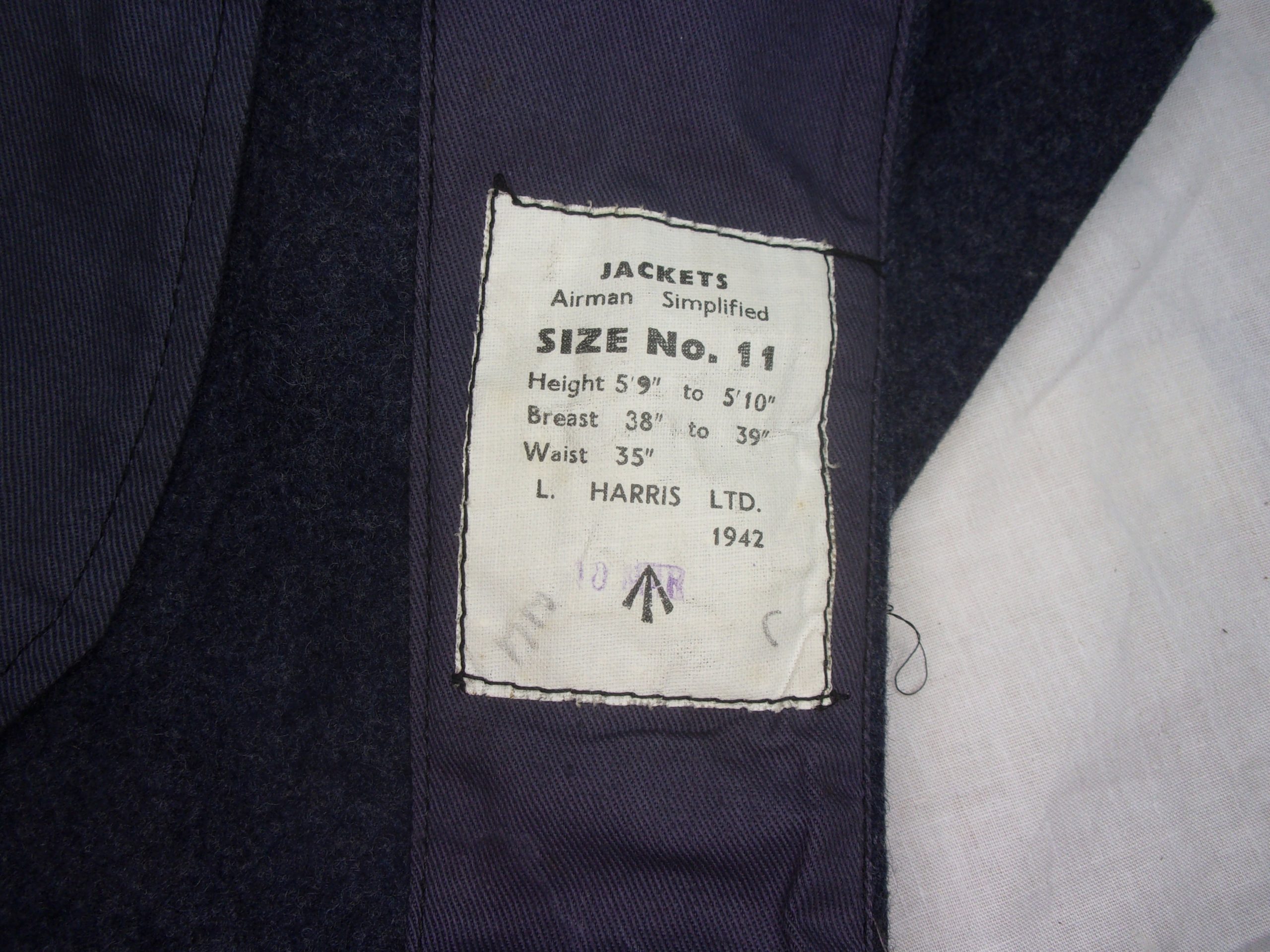 Original WW2 1942 Dated RAF Royal Air Force Pilots Battledress Jacket - Image 5