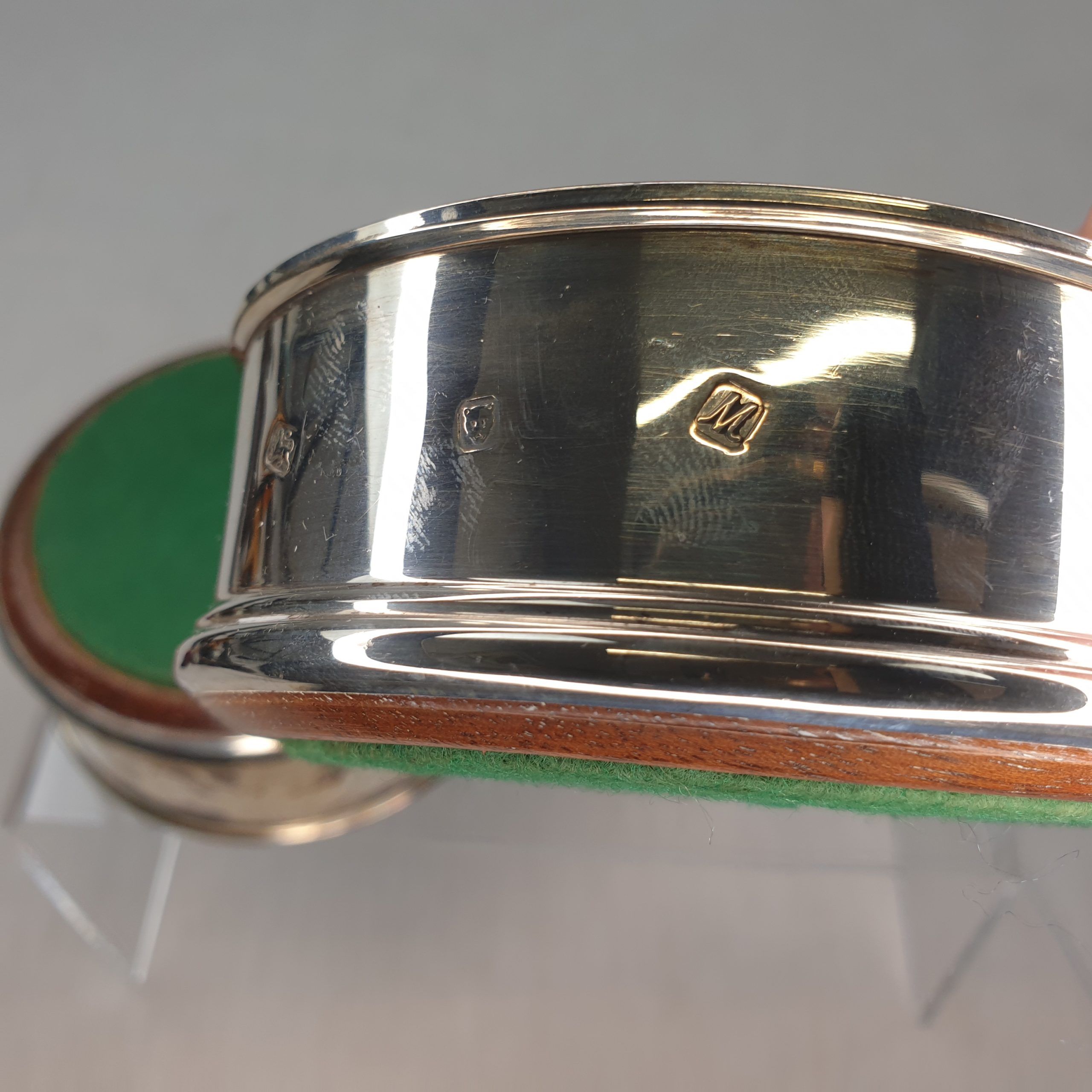 Pair Of Sterling Silver London 1961 Wine Coasters - Image 5