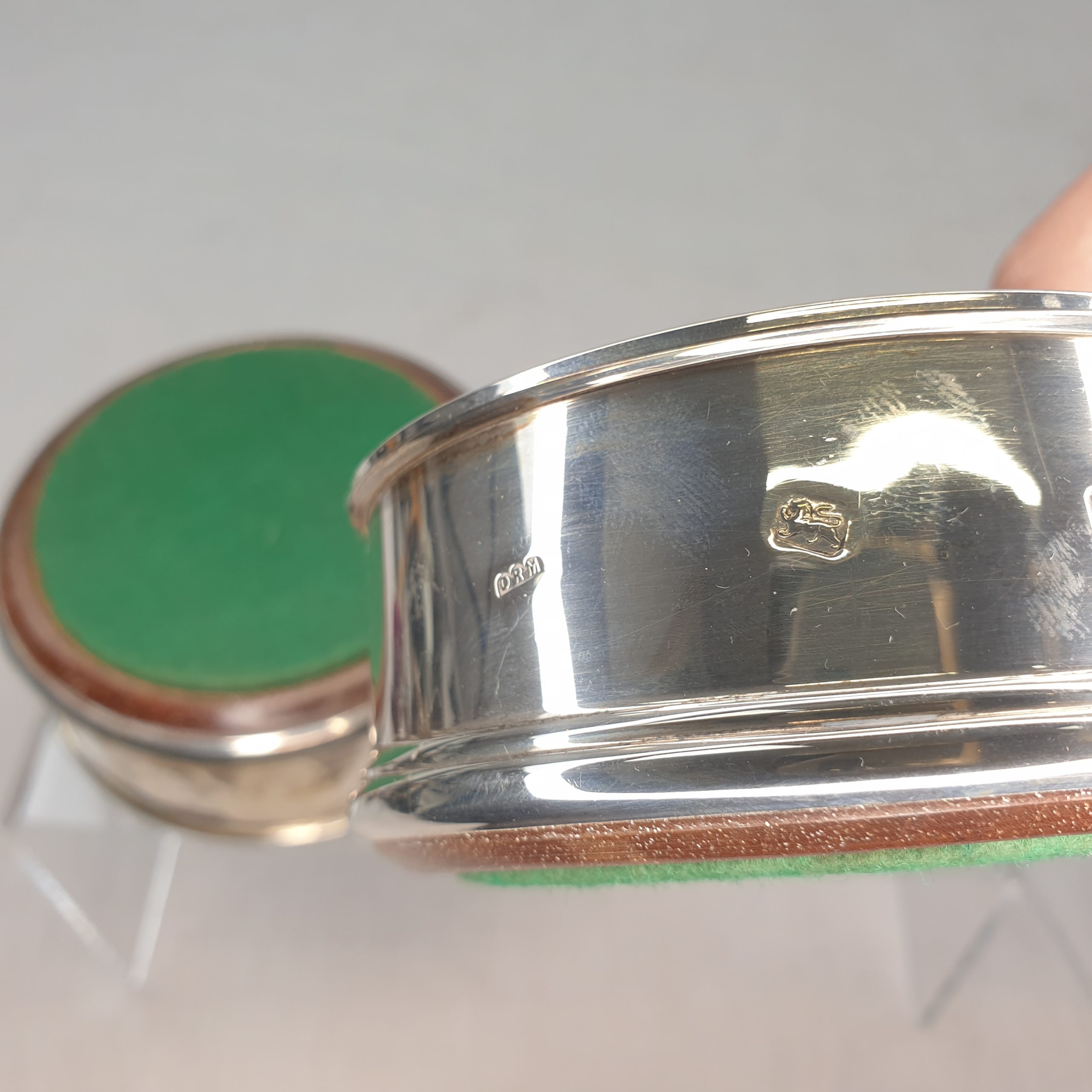 Pair Of Sterling Silver London 1961 Wine Coasters - Image 3