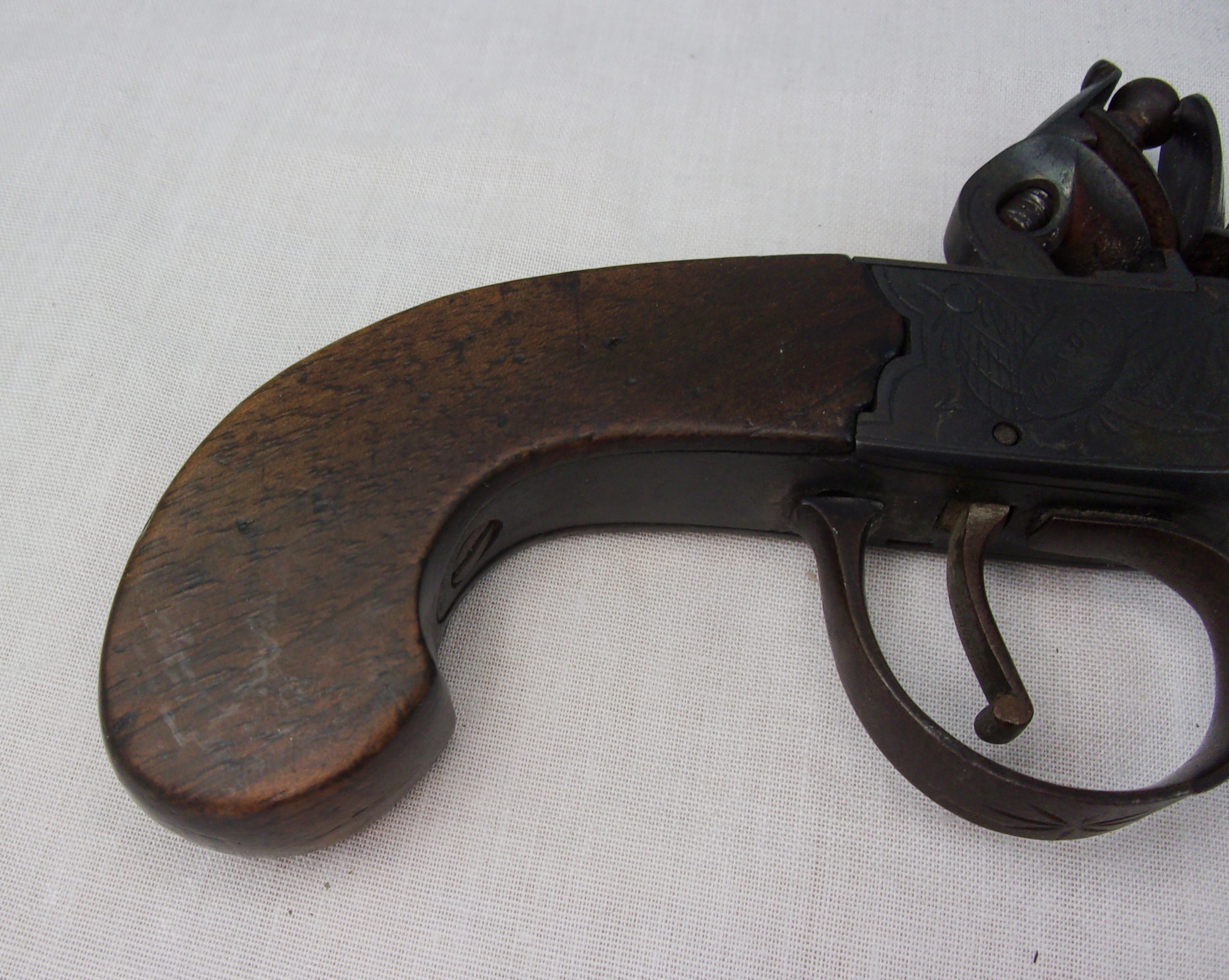 Circa 1780 Parr Of London Flintlock Turnoff Barrel Pistol - Image 5