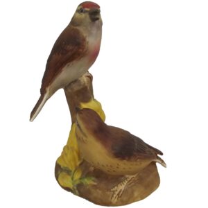 Royal Worcester Pair Of Linnet Birds x3365