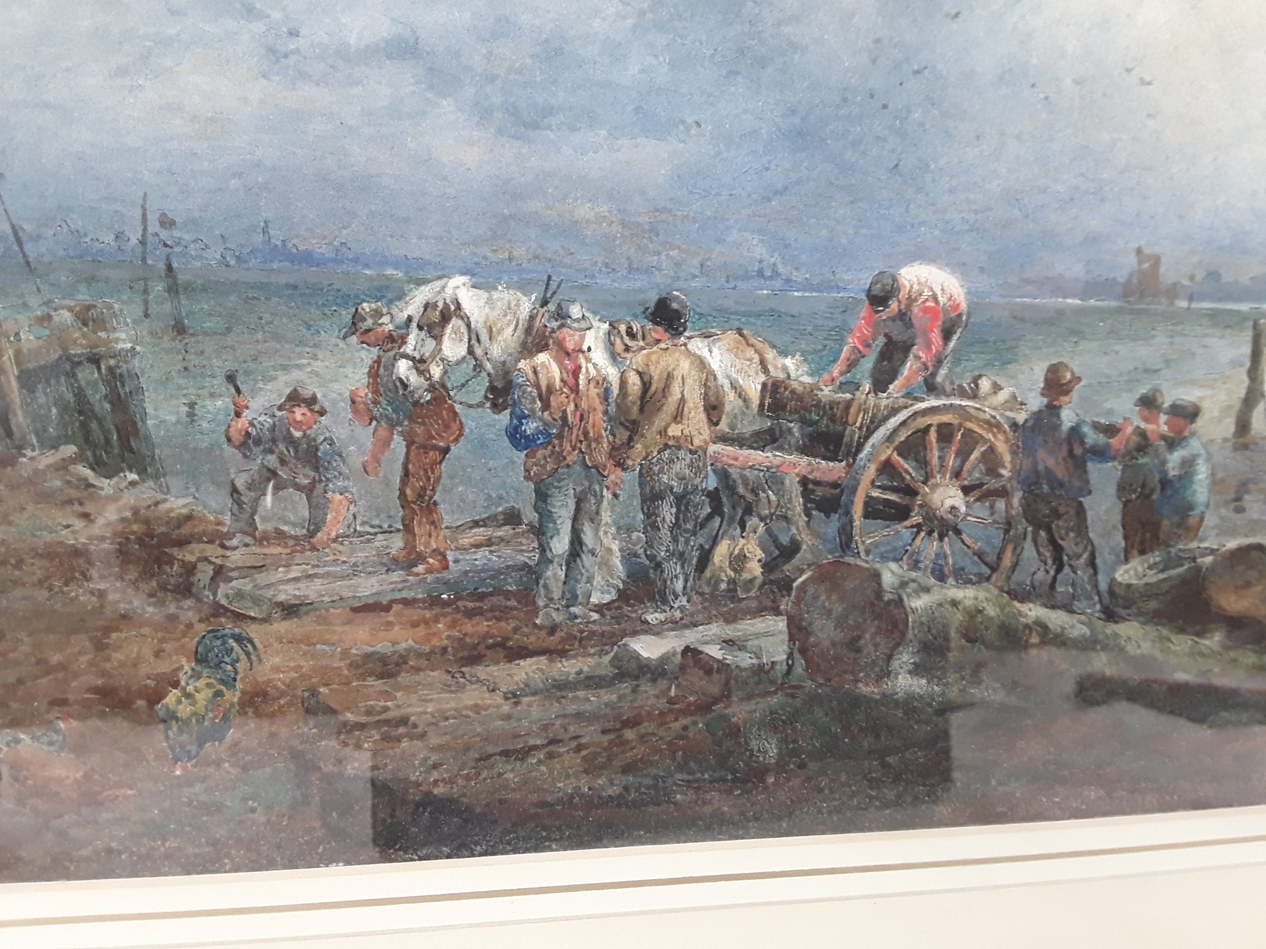 Sidney Goodwin 1867 1944 Unloading Today's Catch At Dusk Watercolour - Image 2