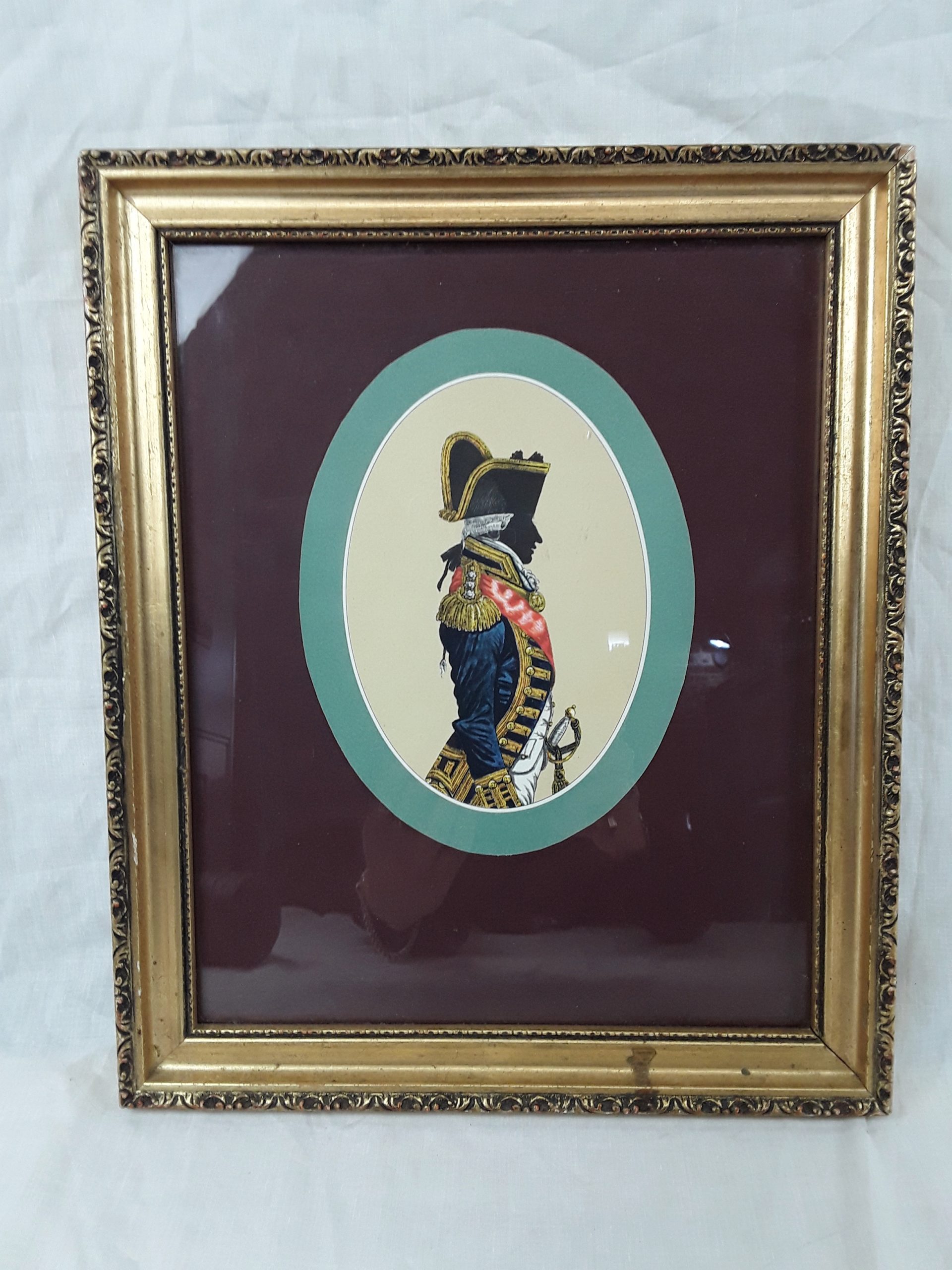 Two Oval Silhouette Portraits Of Gentlemen In Naval Dress - Image 2