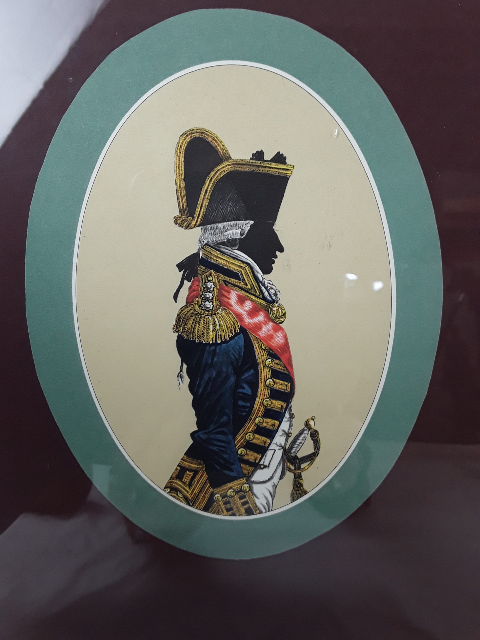 Two Oval Silhouette Portraits Of Gentlemen In Naval Dress - Image 3