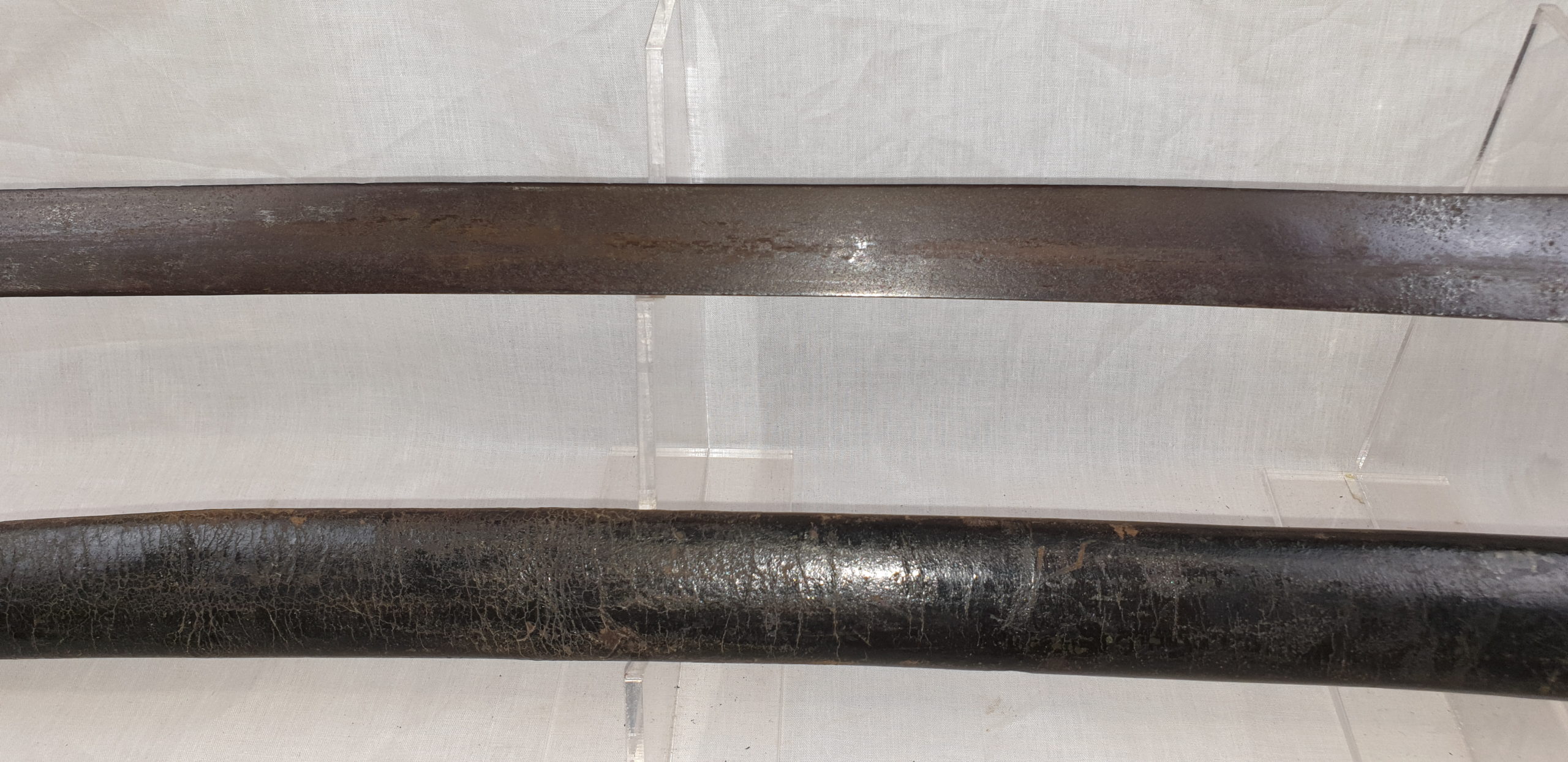1858 Pattern Naval Enfield Cutlass Bayonet and scabbard pre-1862 - Image 15