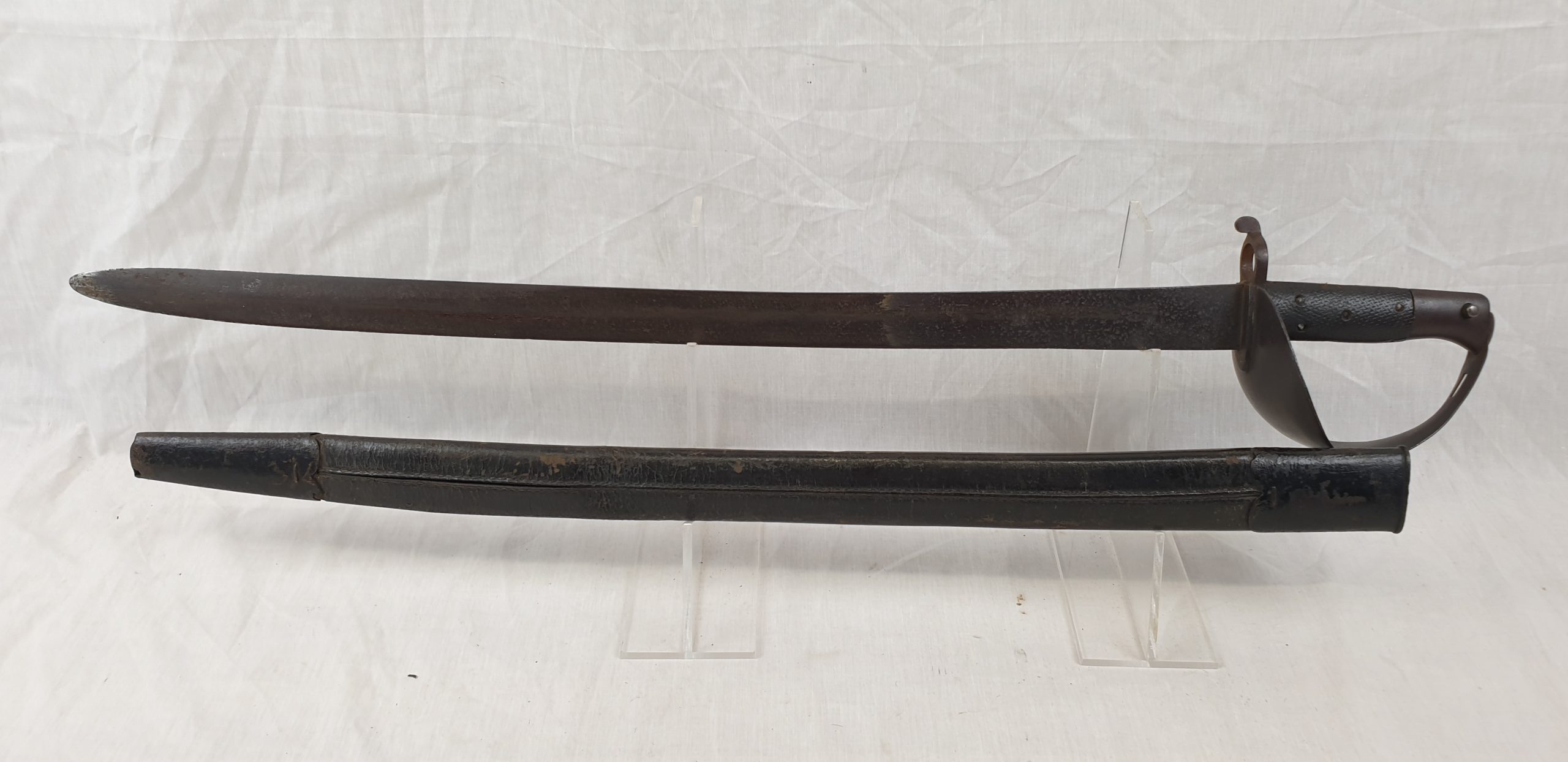 1858 Pattern Naval Enfield Cutlass Bayonet and scabbard pre-1862 - Image 3