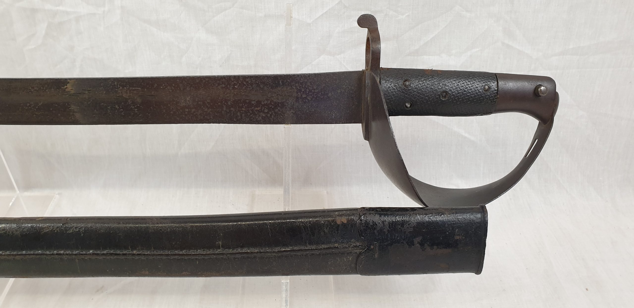 1858 Pattern Naval Enfield Cutlass Bayonet and scabbard pre-1862 - Image 5