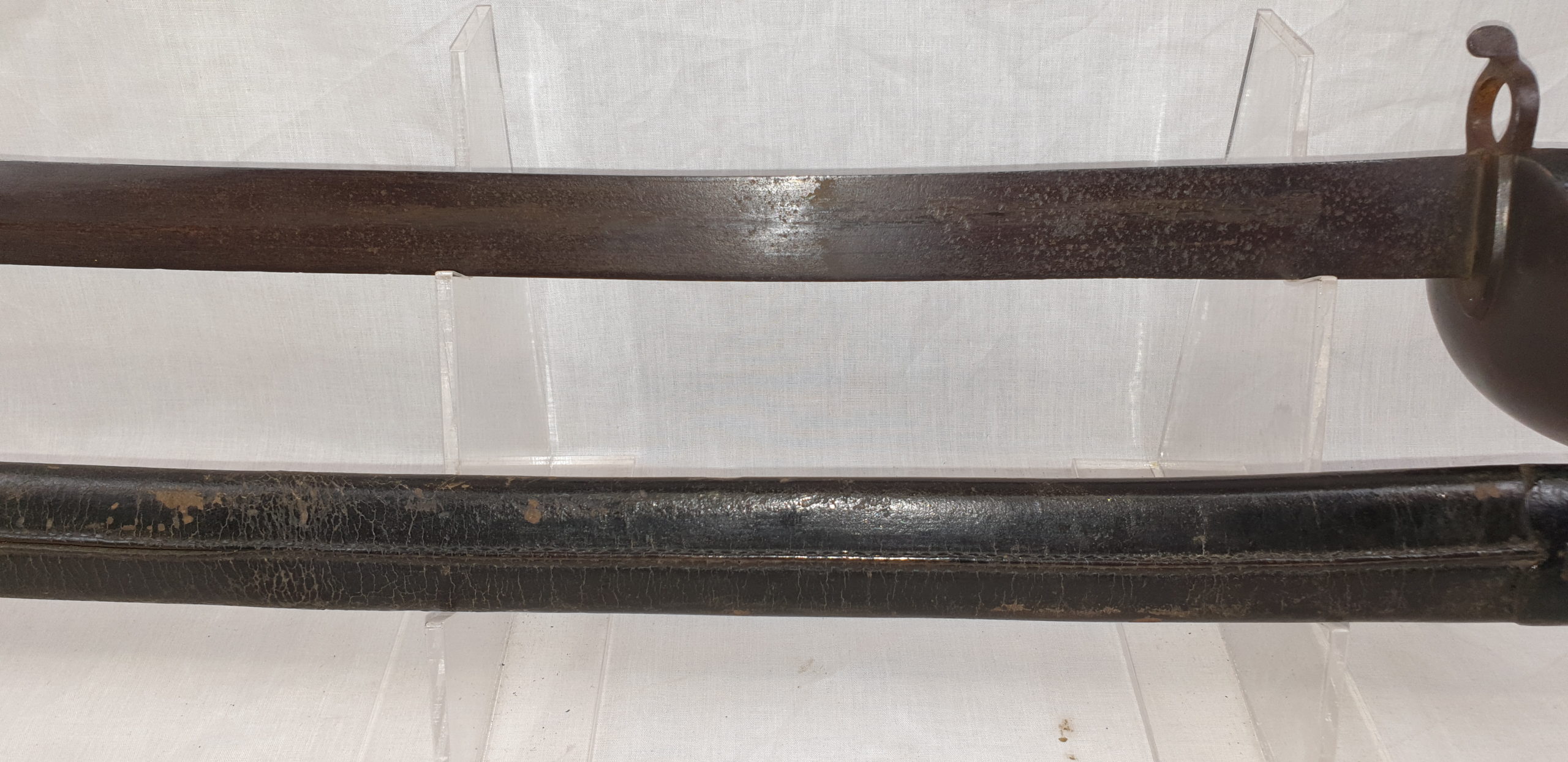 1858 Pattern Naval Enfield Cutlass Bayonet and scabbard pre-1862 - Image 6