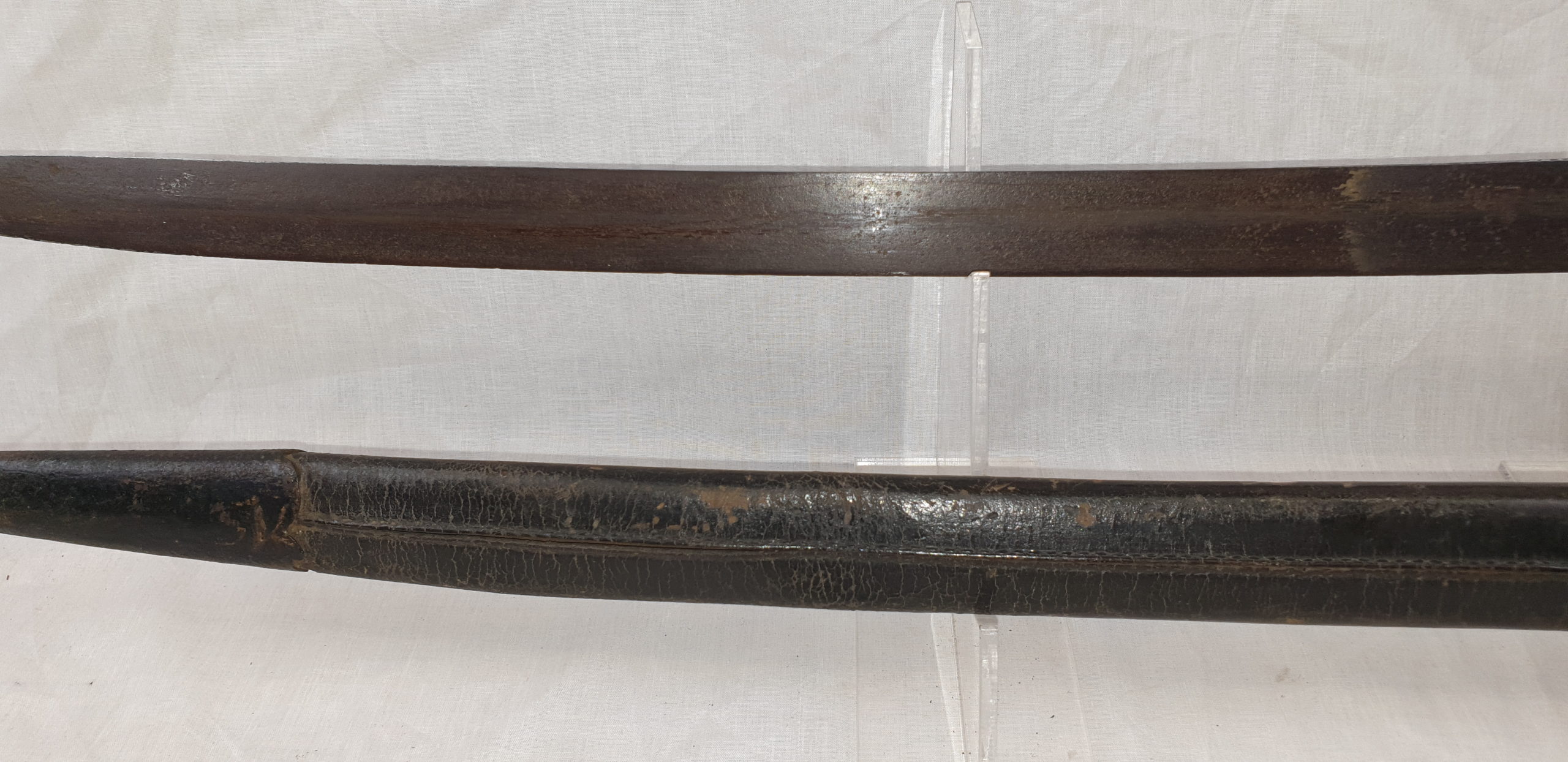 1858 Pattern Naval Enfield Cutlass Bayonet and scabbard pre-1862 - Image 7