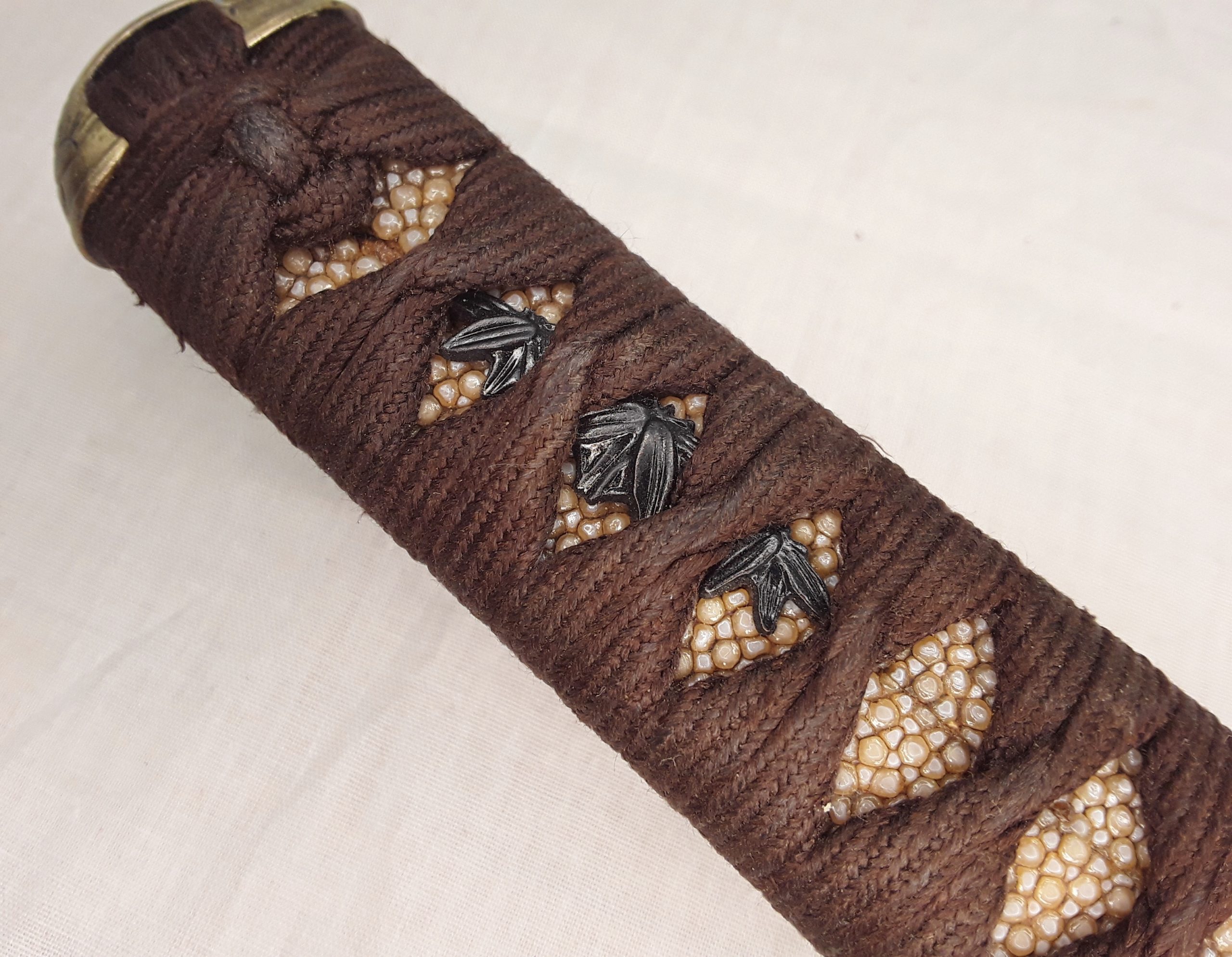 18th Century Signed Shinto Wakizashi Sword In Red Lacquered Scabbard With Kozuka - Image 21