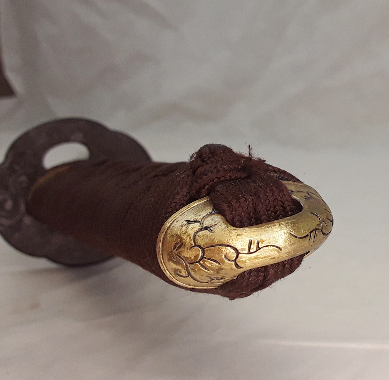 18th Century Signed Shinto Wakizashi Sword In Red Lacquered Scabbard With Kozuka - Image 13