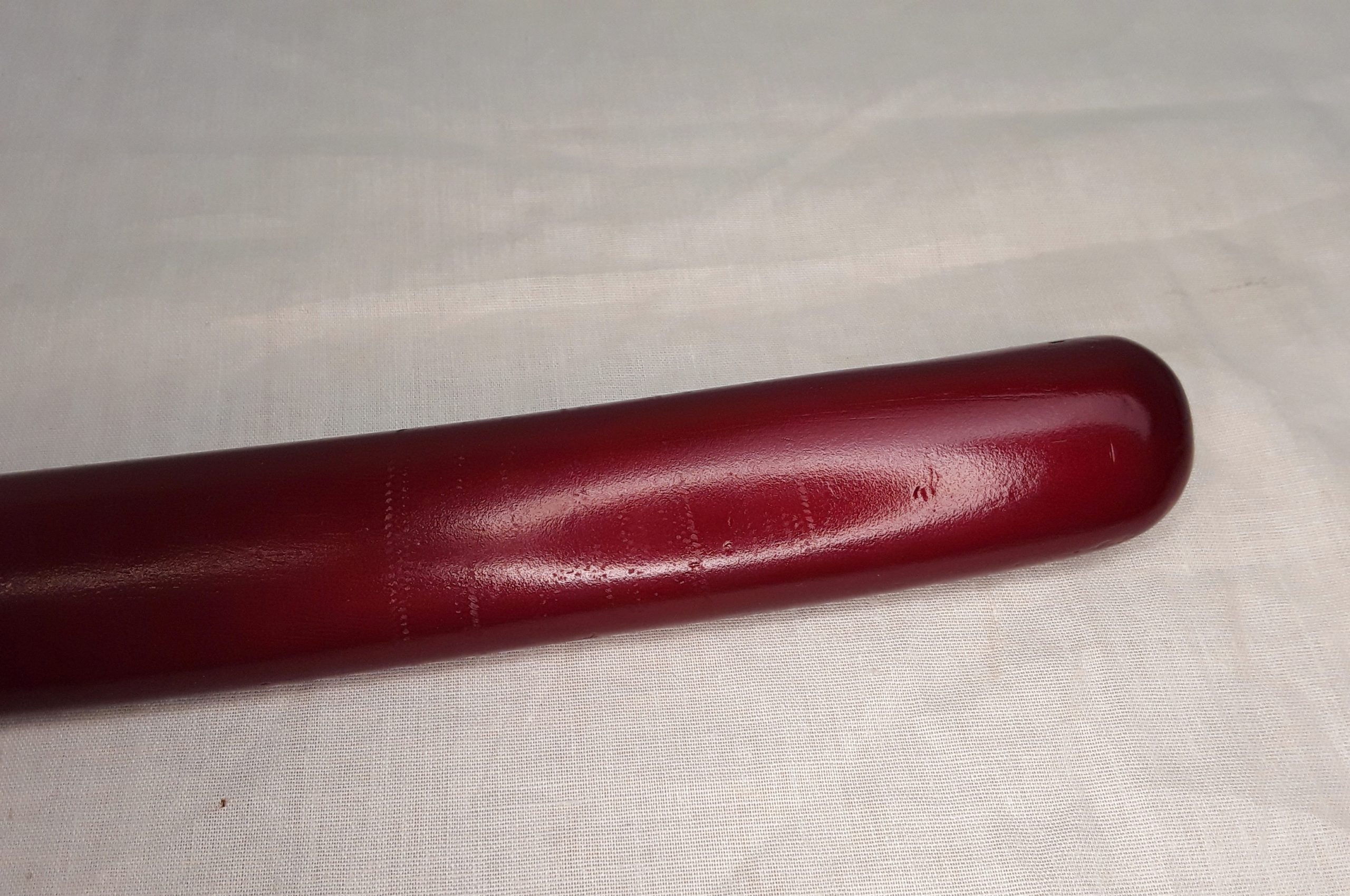 18th Century Signed Shinto Wakizashi Sword In Red Lacquered Scabbard With Kozuka - Image 5
