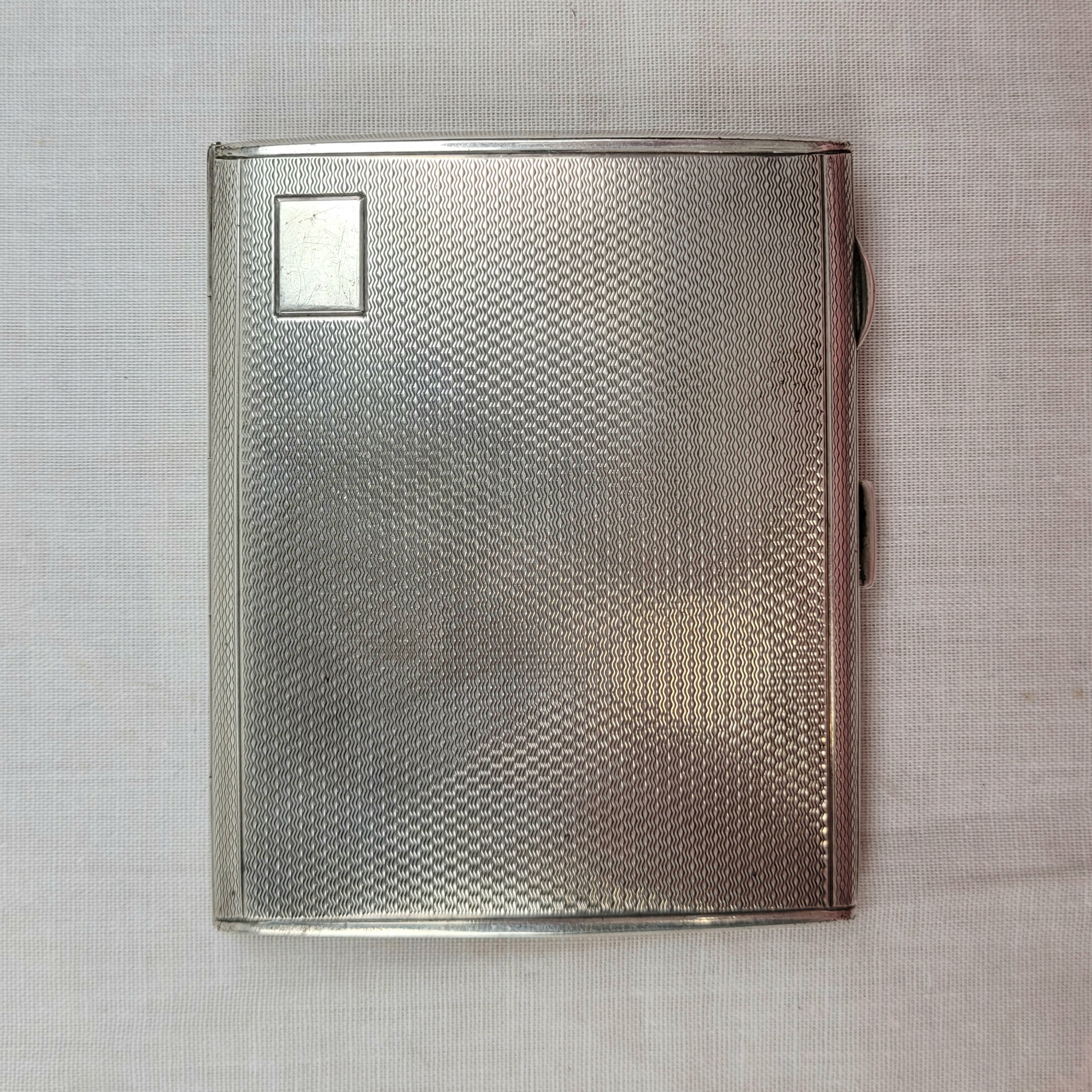 Chester 1930 Sterling Silver Cigarette Case