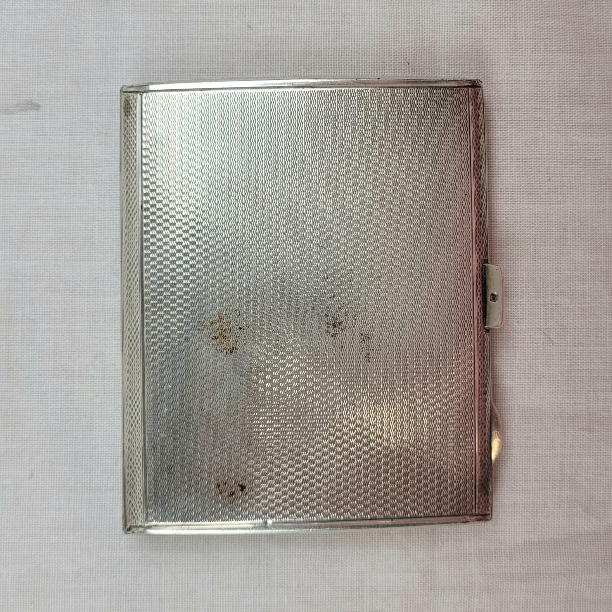 Chester 1930 Sterling Silver Cigarette Case - Image 4