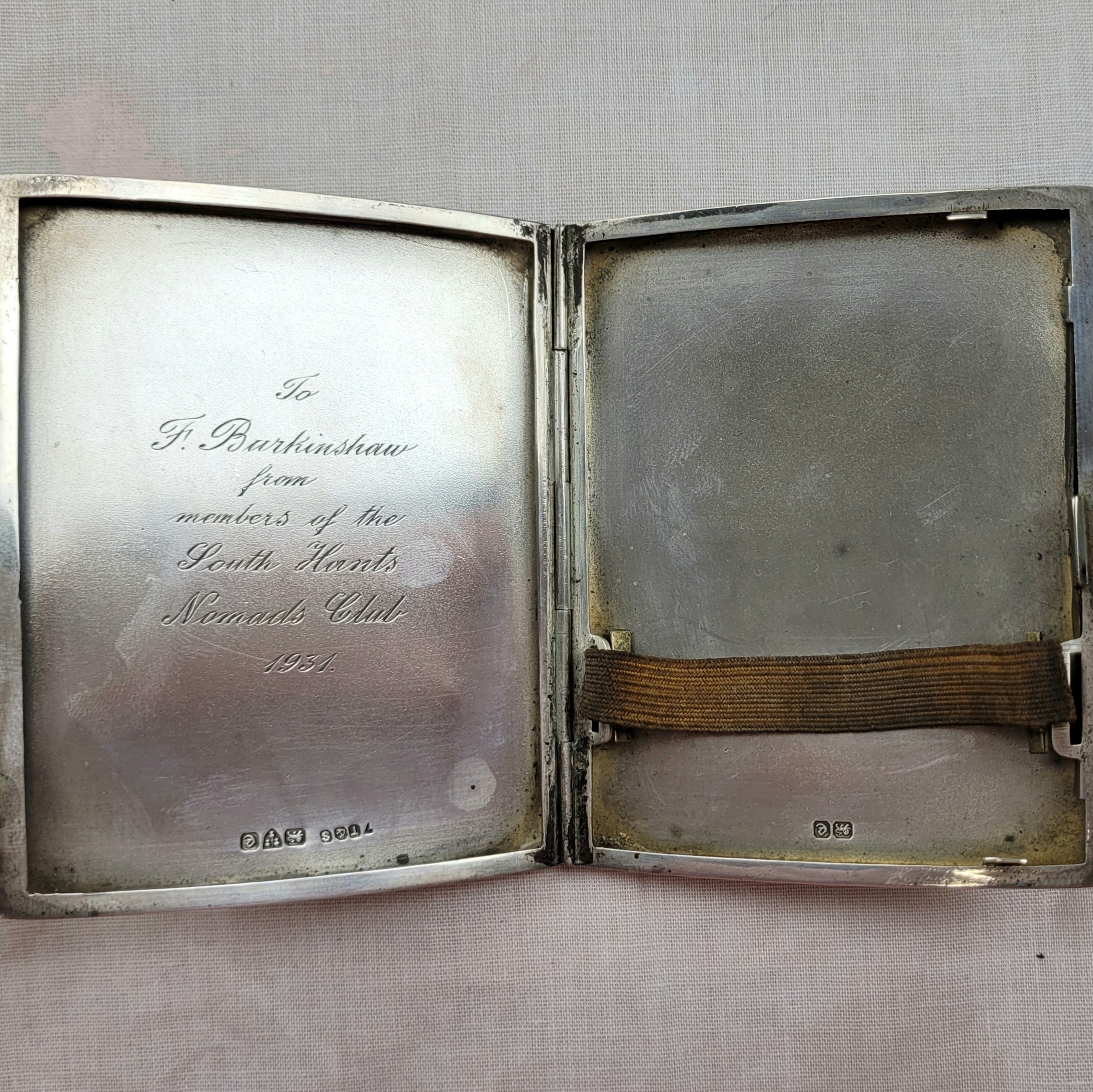 Chester 1930 Sterling Silver Cigarette Case - Image 3