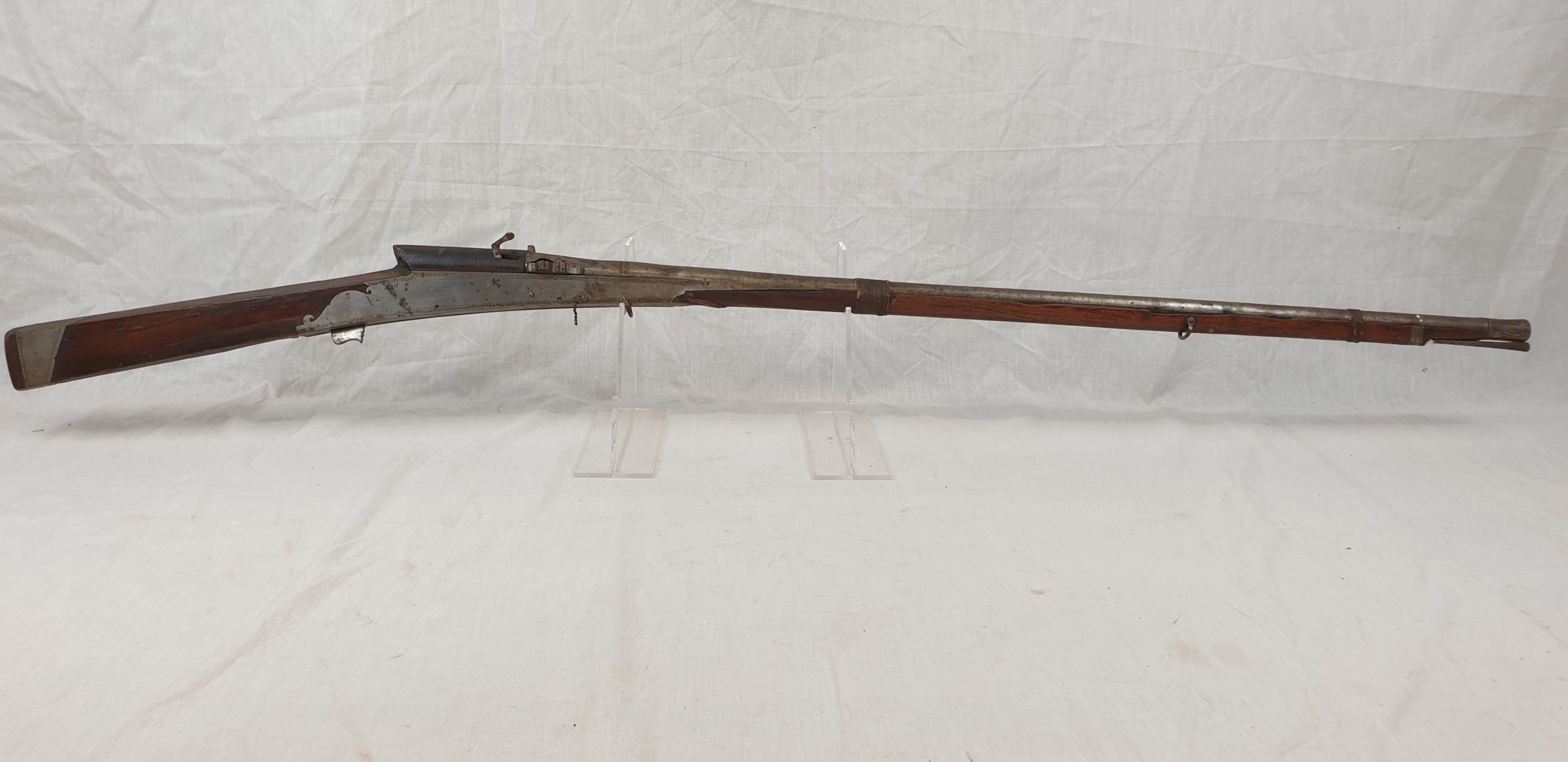 19th Century Kashmir Indian Matchlock Musket