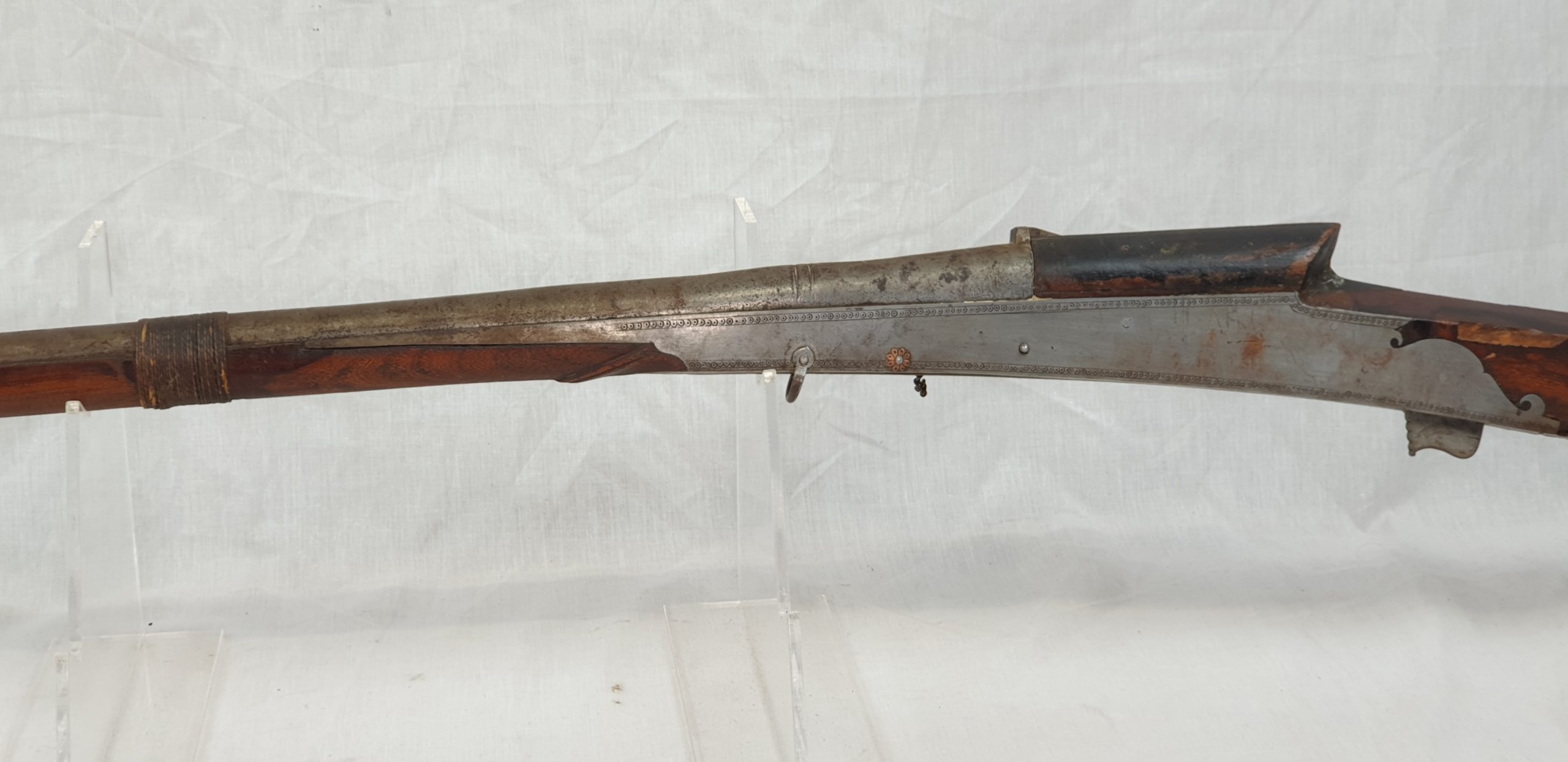 19th Century Kashmir Indian Matchlock Musket - Image 7