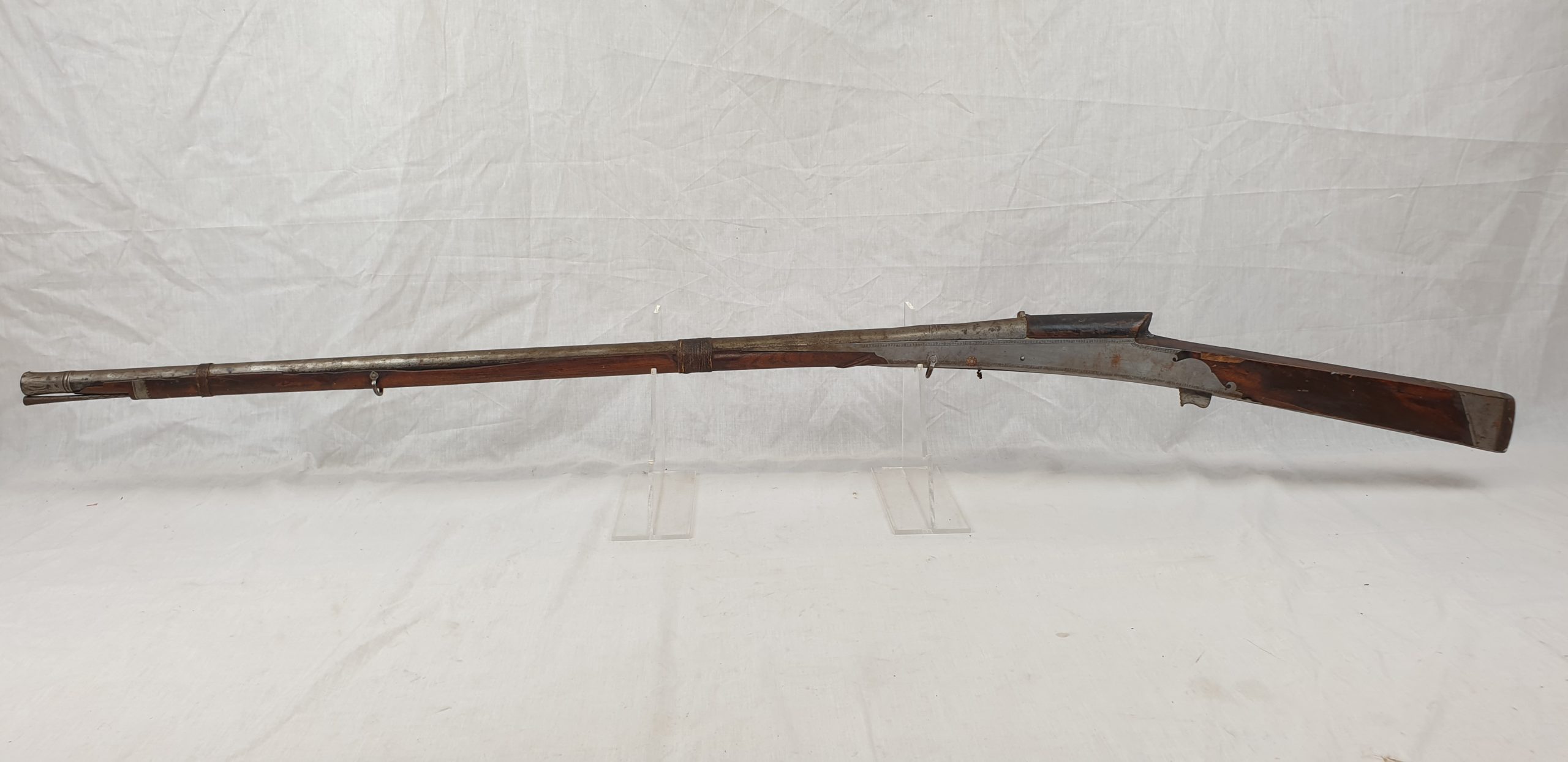 19th Century Kashmir Indian Matchlock Musket - Image 3