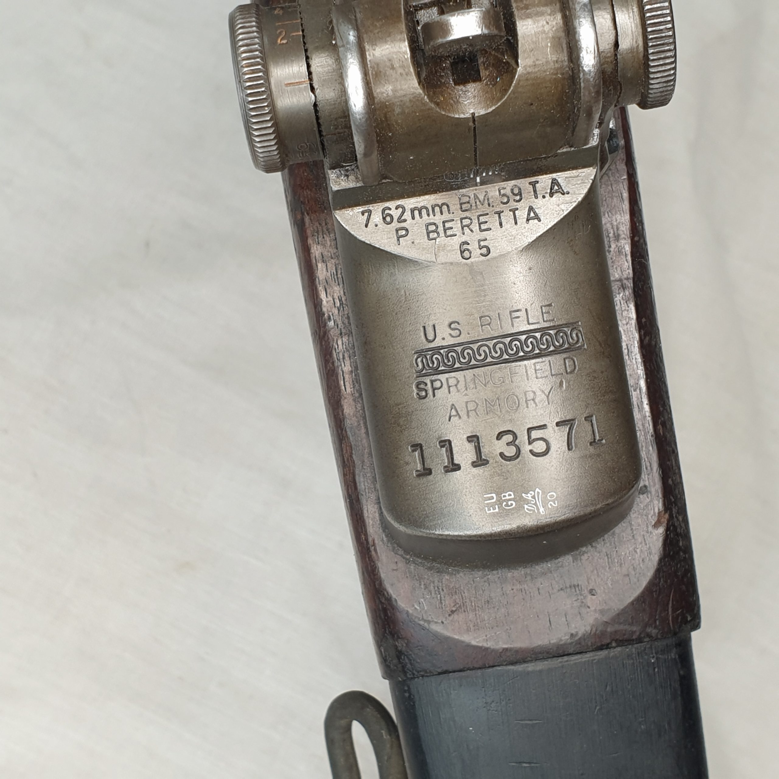 American Beretta BM59 Semi-Automatic Rifle with Bipod - Deactivated - Image 3