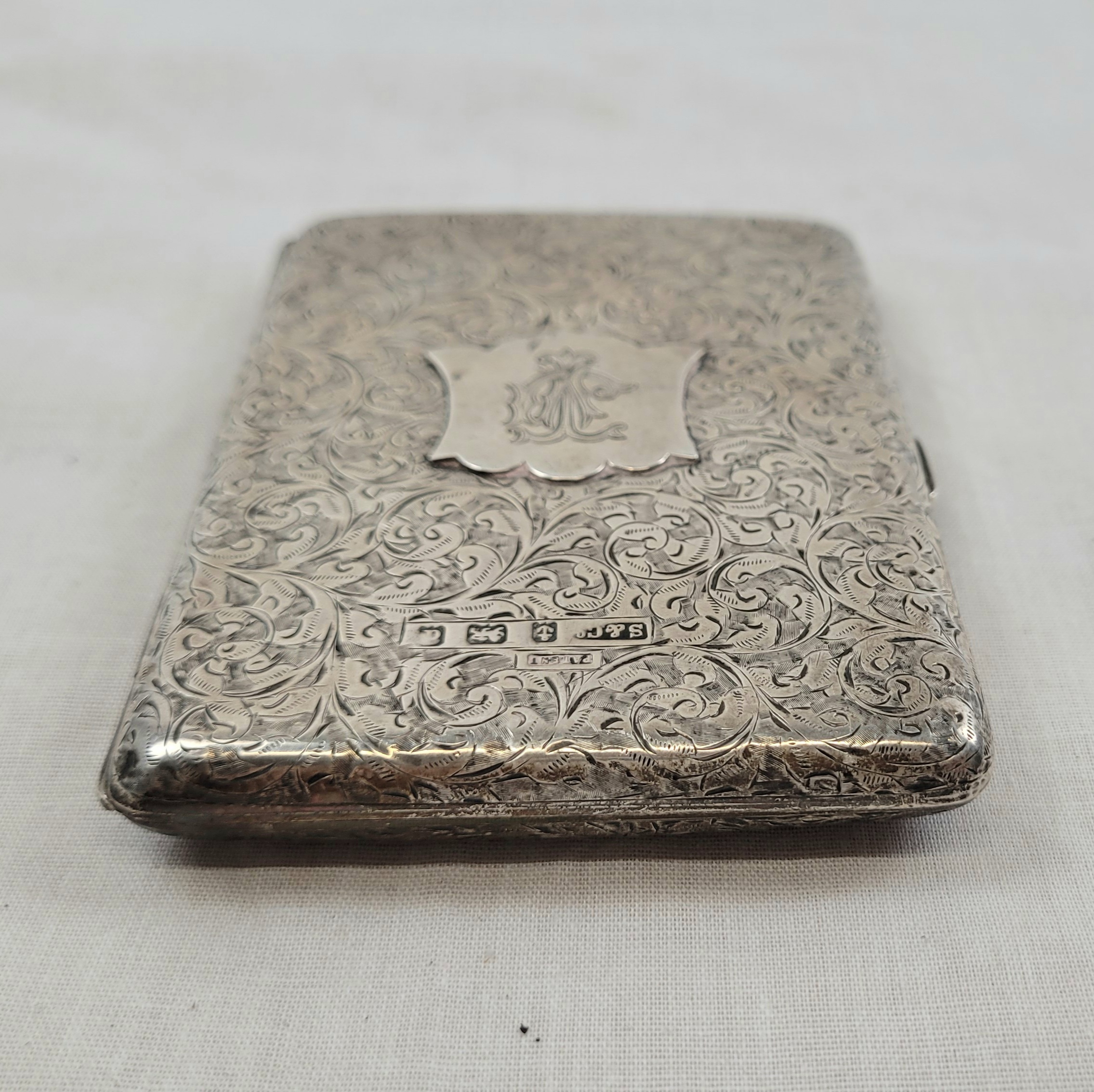 Birmingham 1903 Silver Cigarette Case - Image 5
