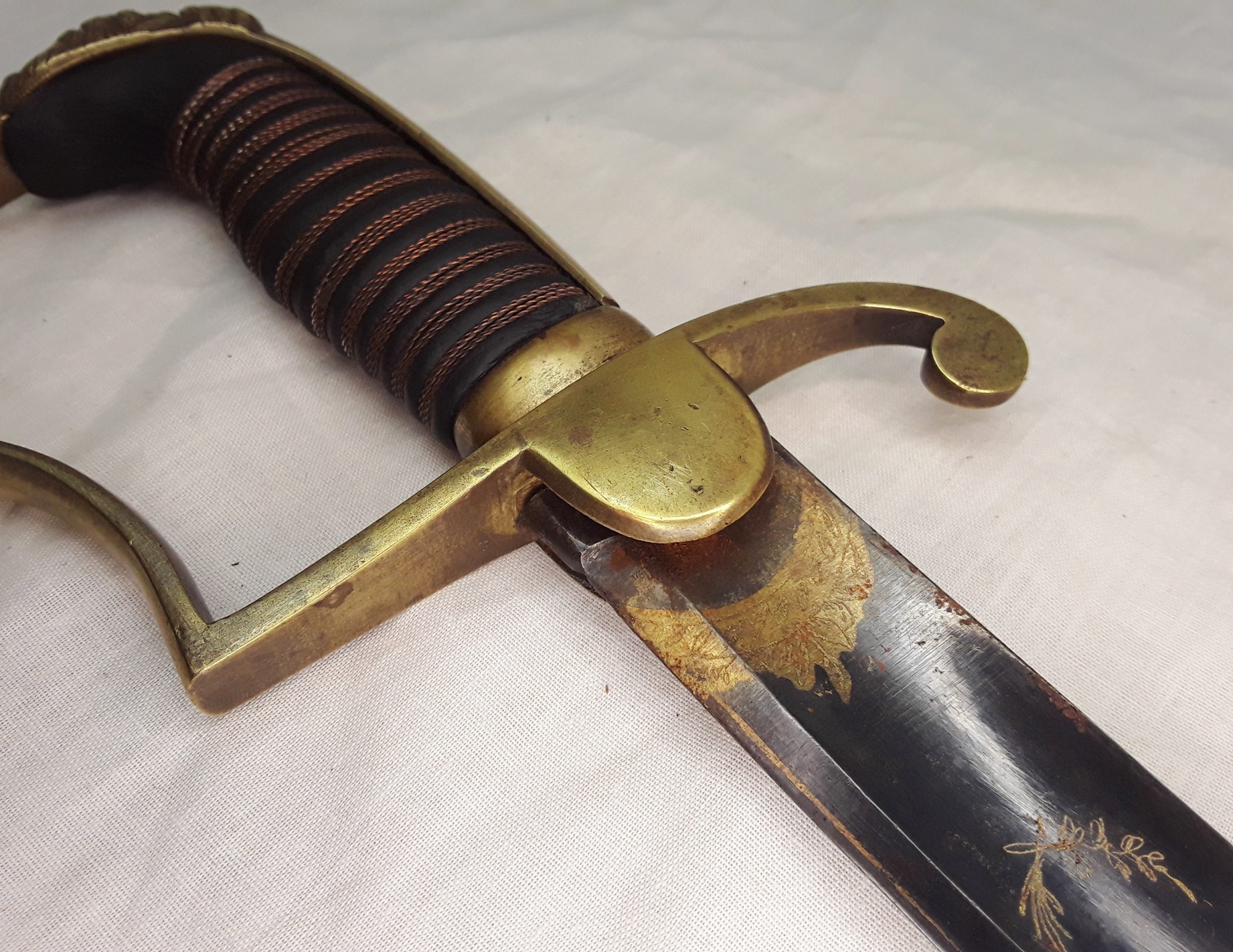 Circa 1800 Blue And Gilt Sabre With Its Scabbard - Image 14
