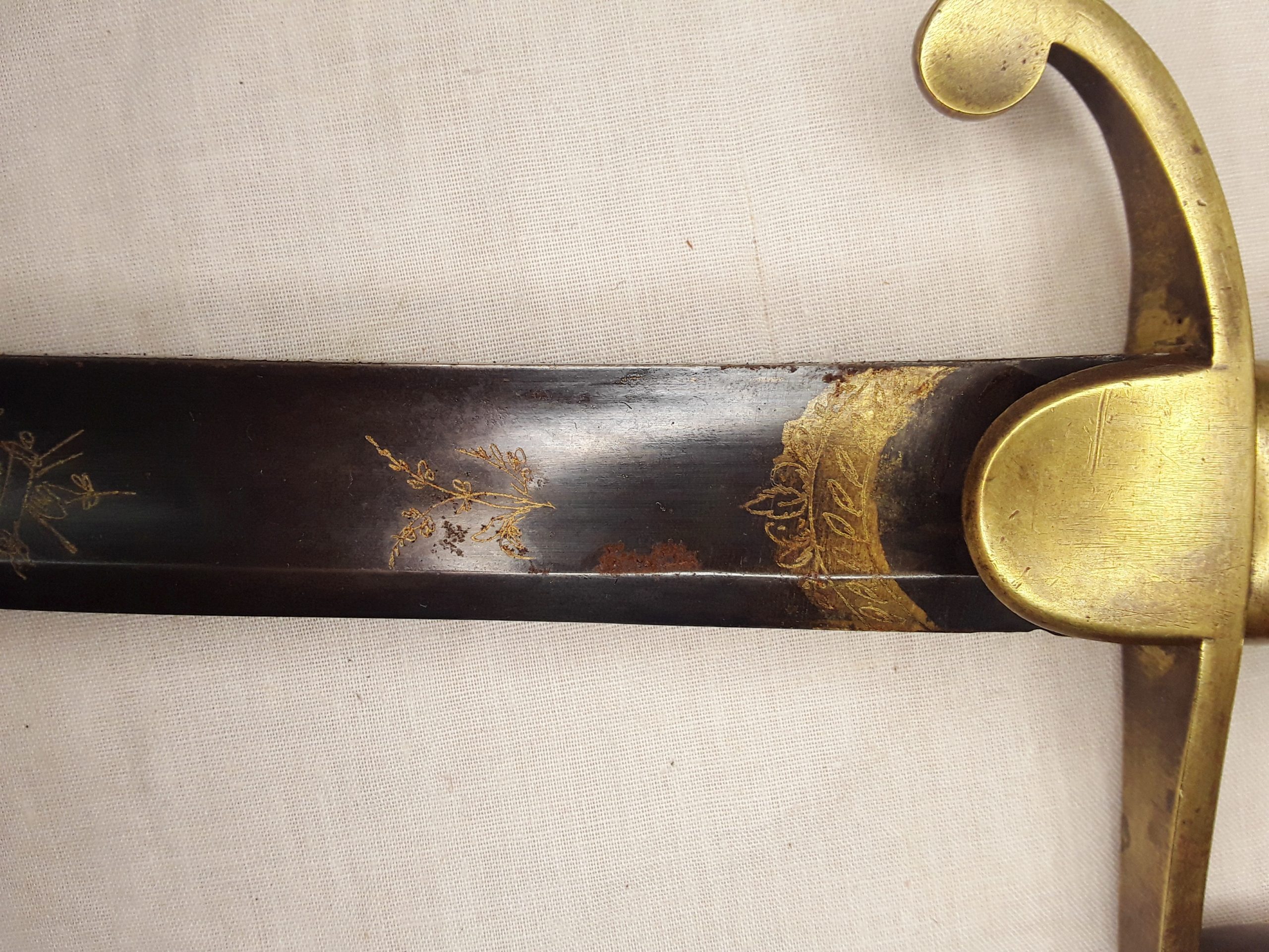 Circa 1800 Blue And Gilt Sabre With Its Scabbard - Image 11