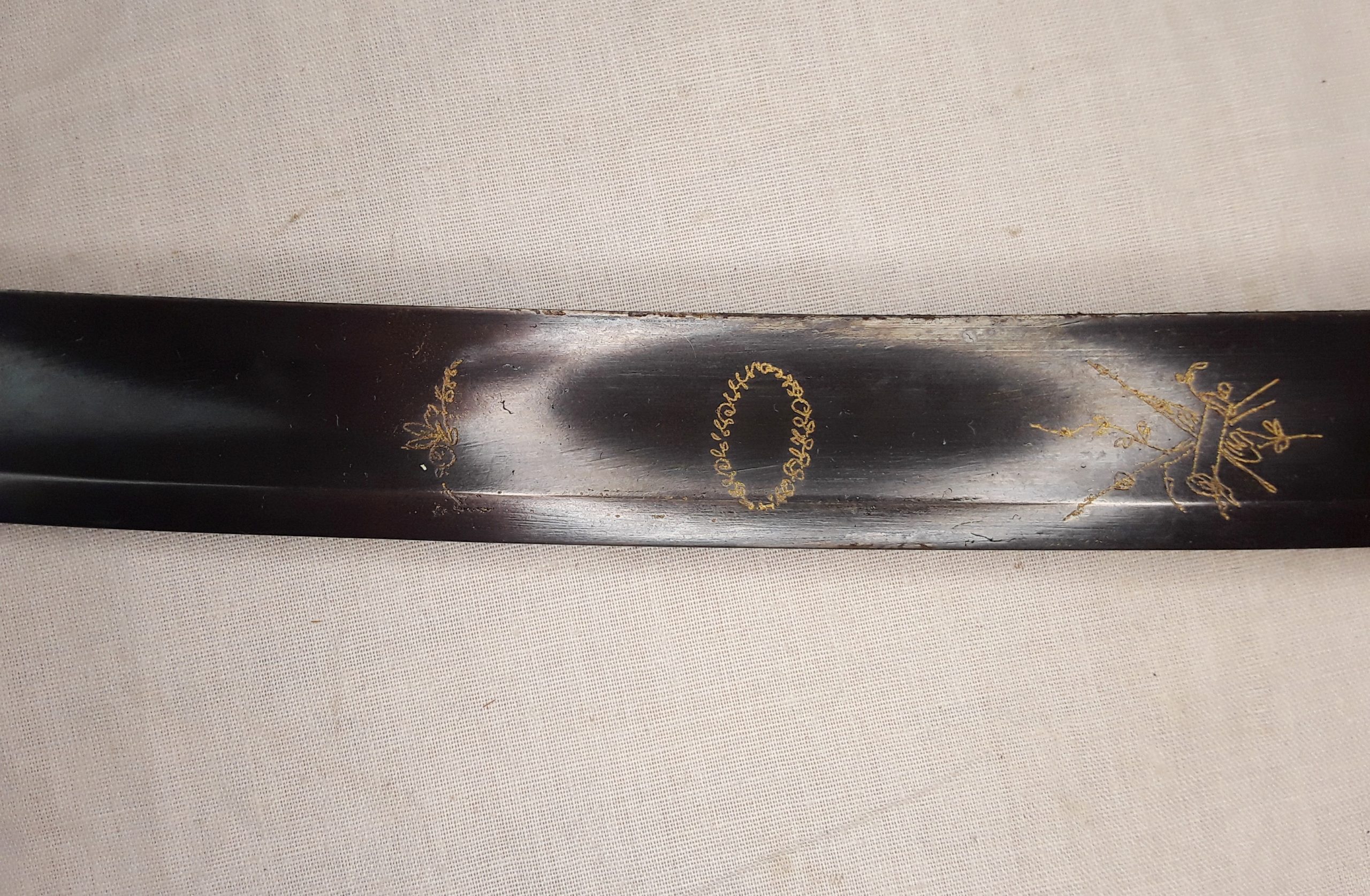 Circa 1800 Blue And Gilt Sabre With Its Scabbard - Image 10