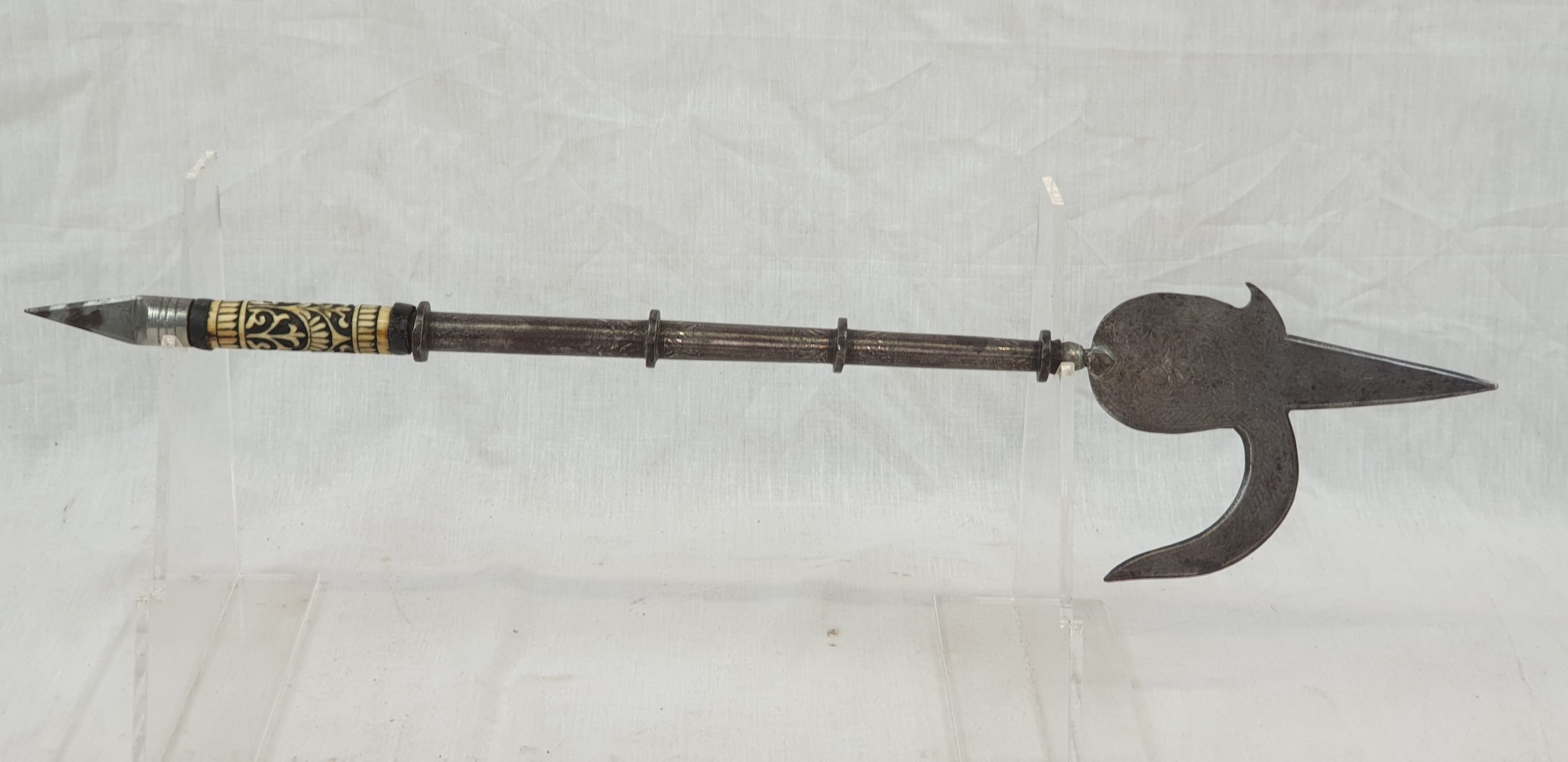 19th Century Indian Ankus With Silver Inlay
