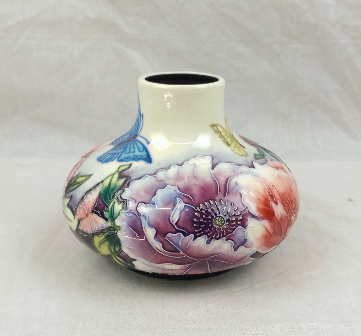 Old Tupton Ware Butterflies Pattern Vase