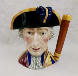 Franklin Mint Maritime Trust Large Porcelain Character Jug – Admiral Lord St. Vincent