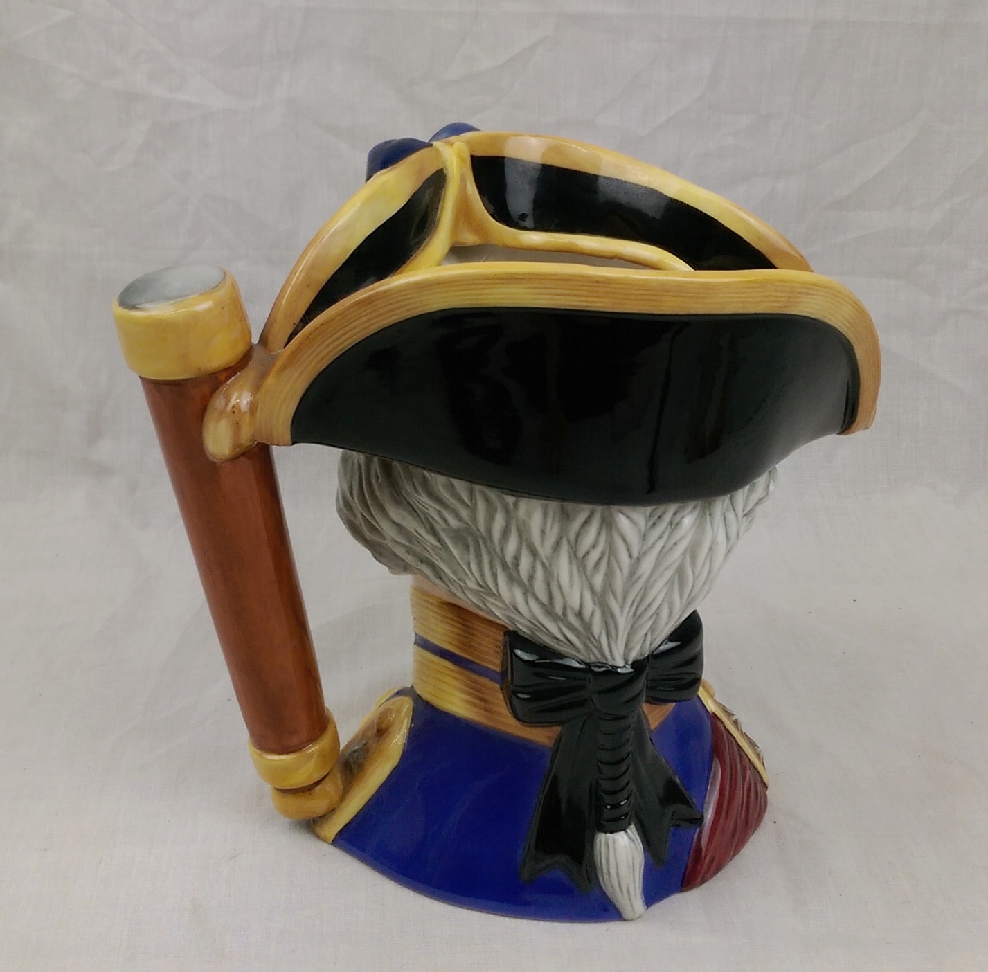Franklin Mint Maritime Trust Large Porcelain Character Jug – Admiral Lord St. Vincent - Image 2