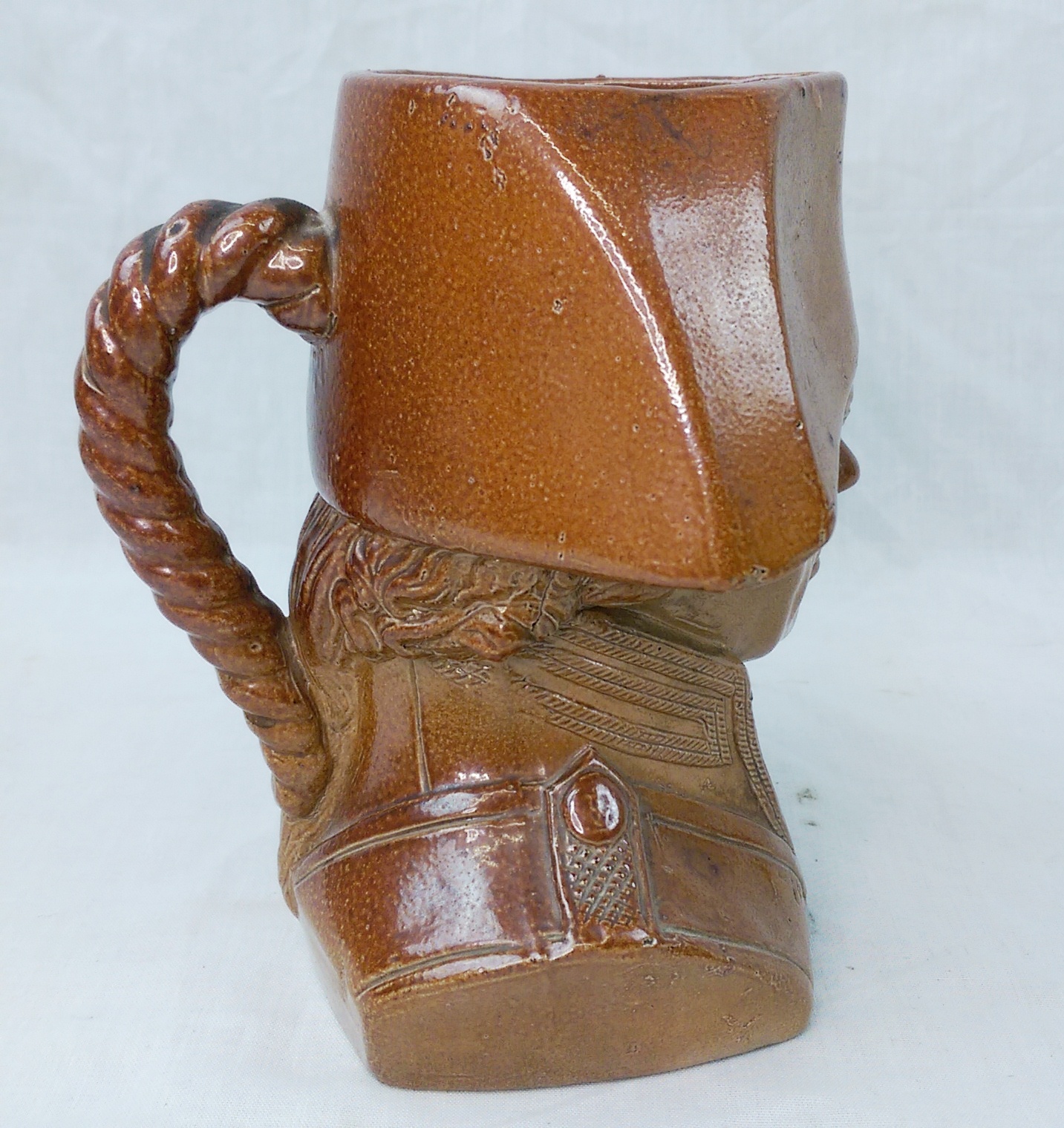 Circa 1830 Doulton & Watts Salt Glazed Lord Nelson Jug - Small Size #2 - Image 5