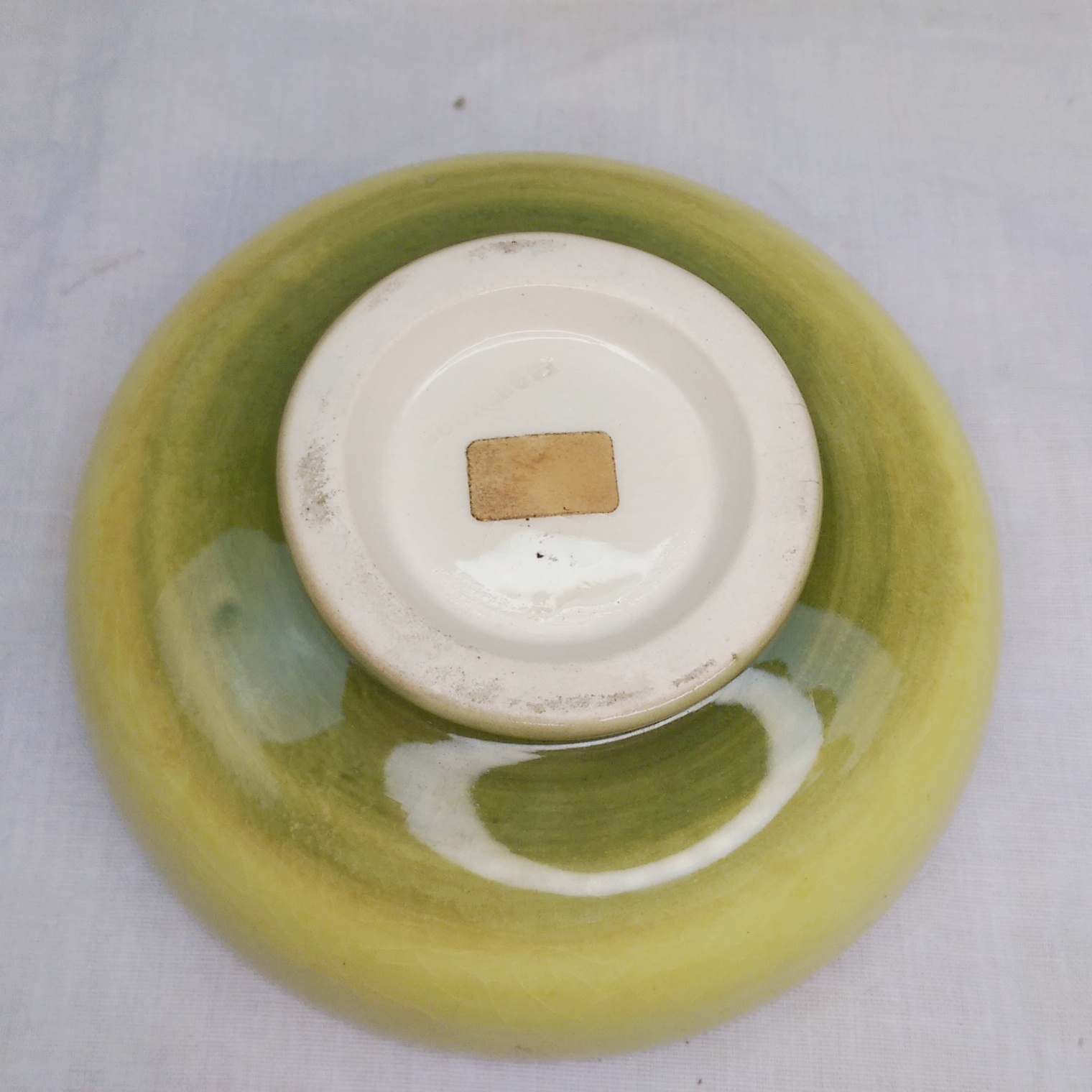 Moorcroft Yellow Hibiscus Pattern Small Shallow Footed Bowl - Image 3