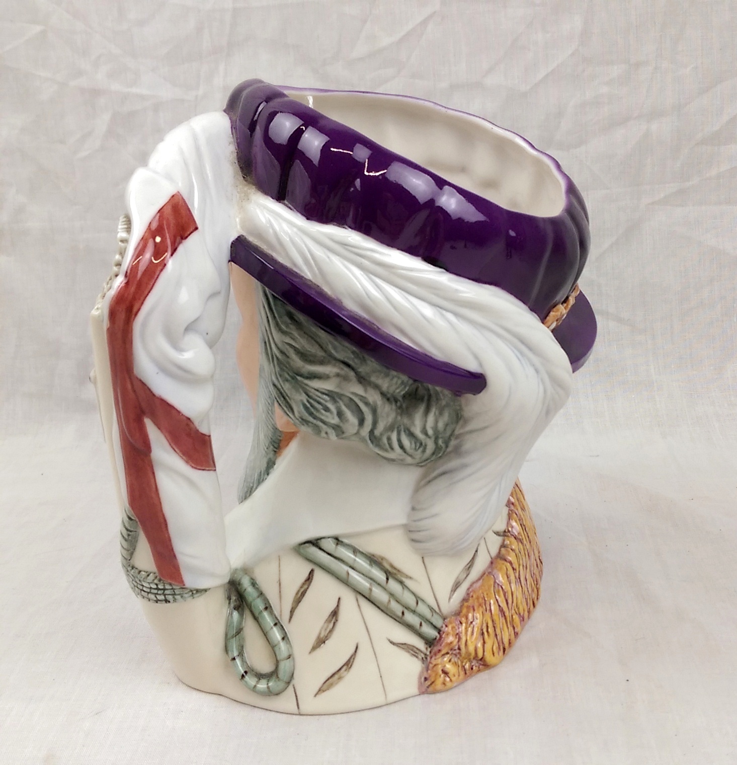 Franklin Mint Maritime Trust Large Porcelain Character Jug – Sir Richard Grenville - Image 2