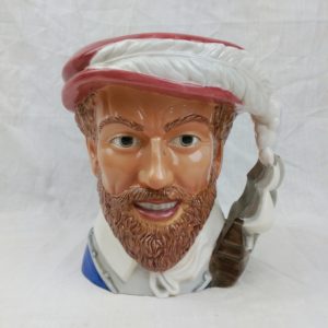 Franklin Mint Maritime Trust Large Porcelain Character Jug – Sir Francis Drake