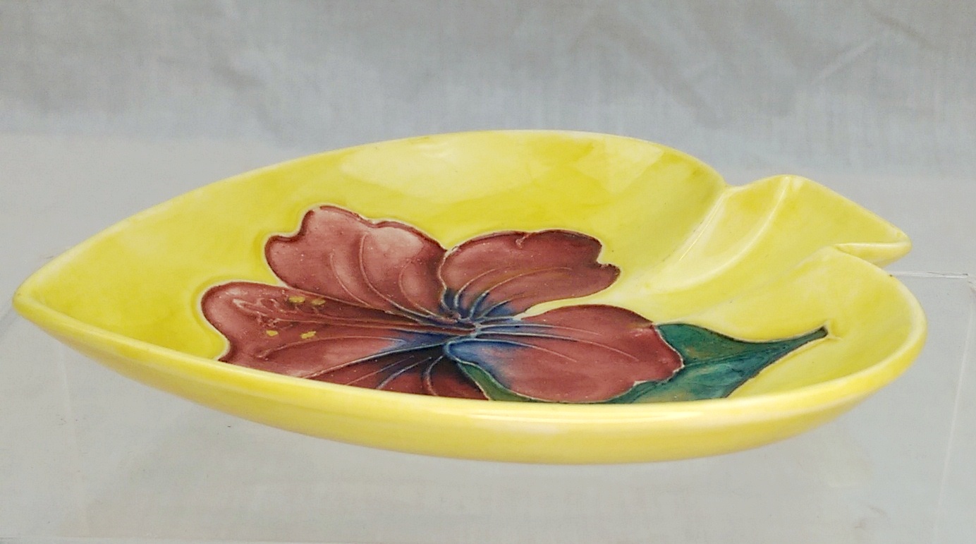 Moorcroft Yellow Hibiscus Pattern Pin Dish #1 - Image 2