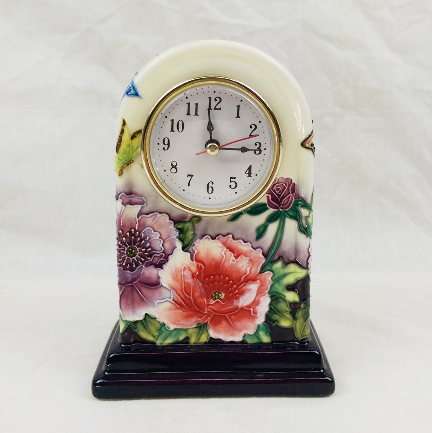 Old Tupton Ware Butterflies Pattern Clock