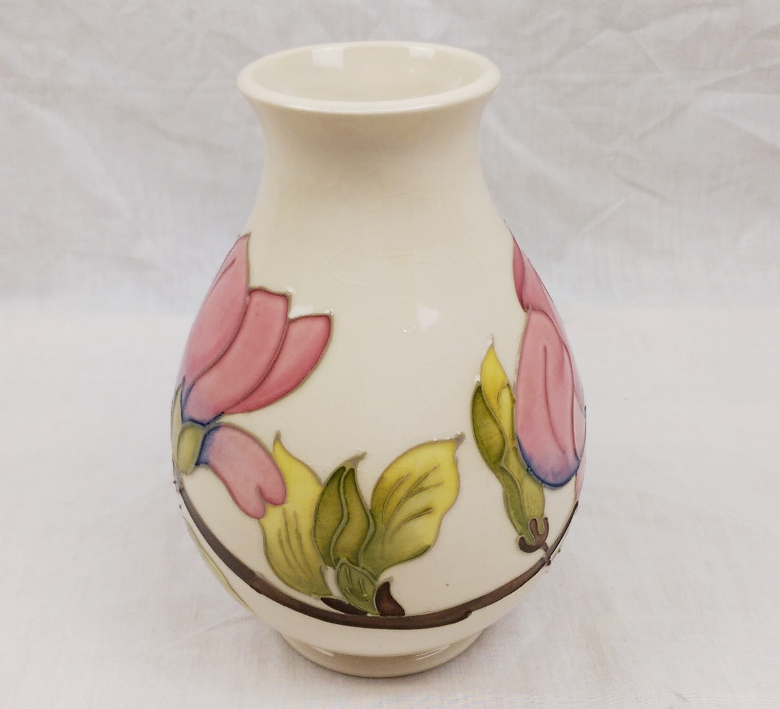 Moorcroft Hibiscus Pattern Vase - Image 2