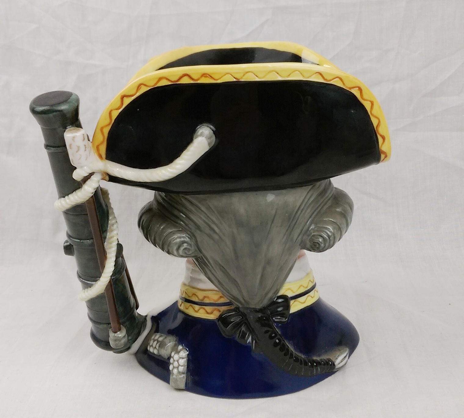 Franklin Mint Maritime Trust Large Porcelain Character Jug – Admiral Lord Hood - Image 2