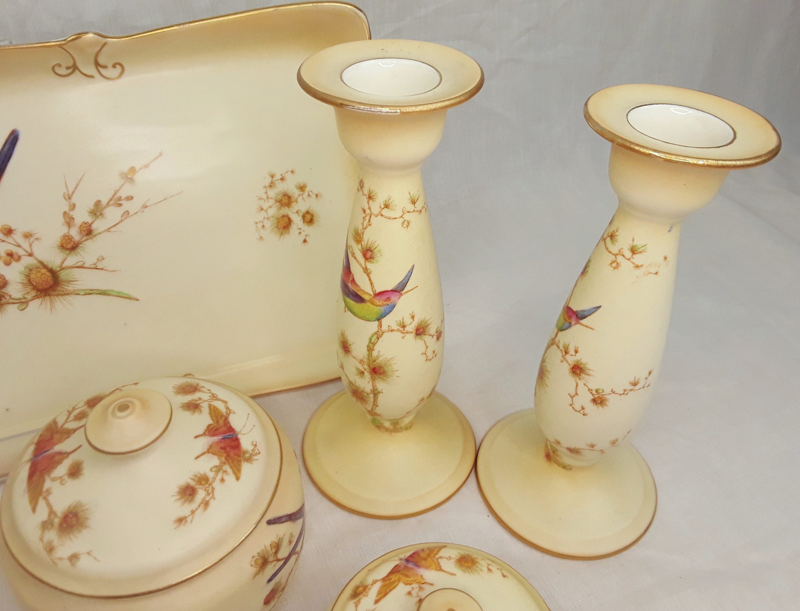Crown Ducal Verona Dressing Table Set c1920’s - Image 7