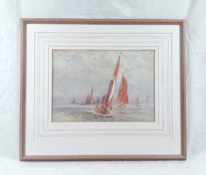 Unsigned Watercolour Of Sailing Boats - Probably W.E. Atkins (1842-1910)