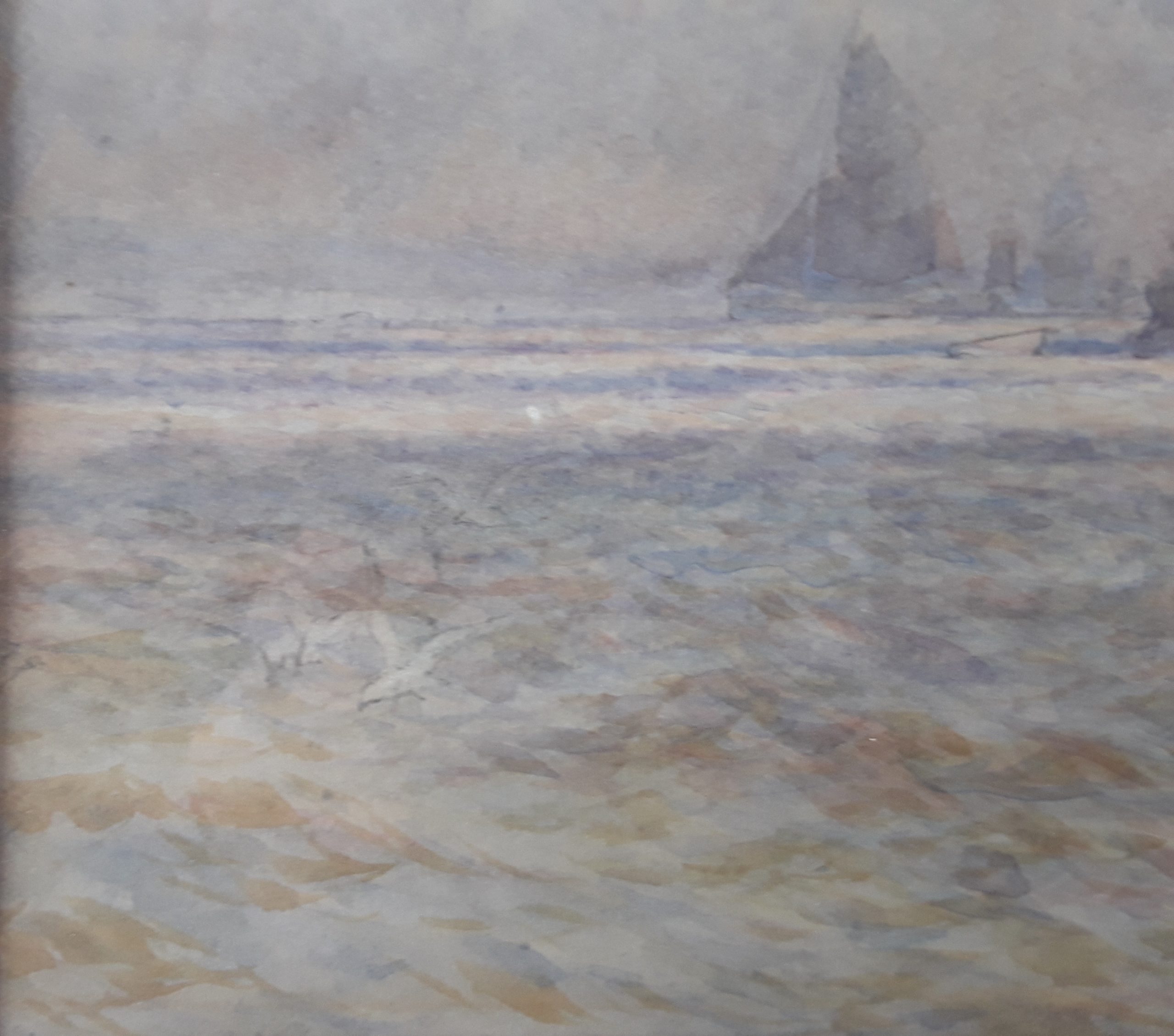 Unsigned Watercolour Of Sailing Boats - Probably W.E. Atkins (1842-1910) - Image 4