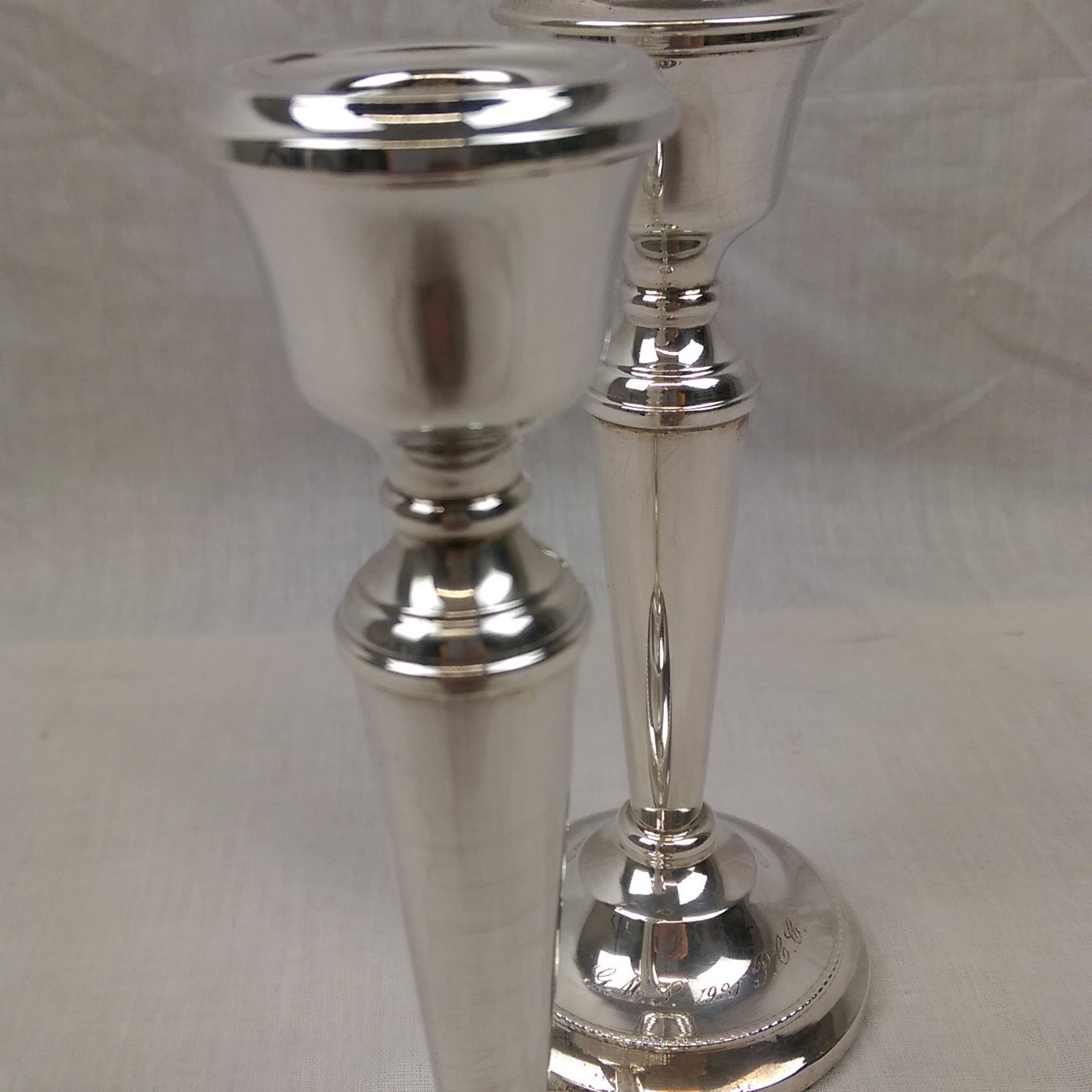 Pair Of Birmingham 1975 Silver Candlesticks - Image 5
