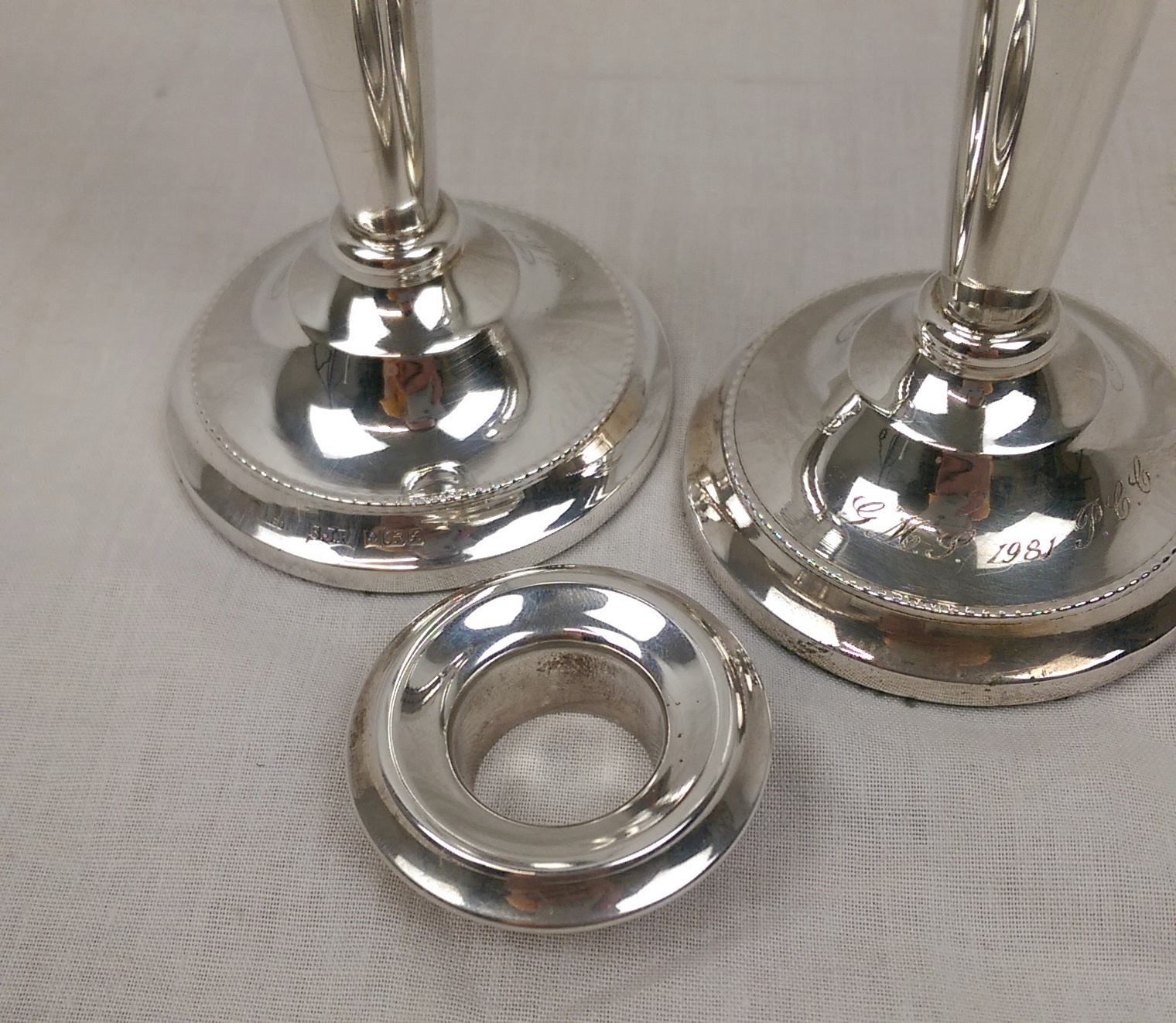Pair Of Birmingham 1975 Silver Candlesticks - Image 6