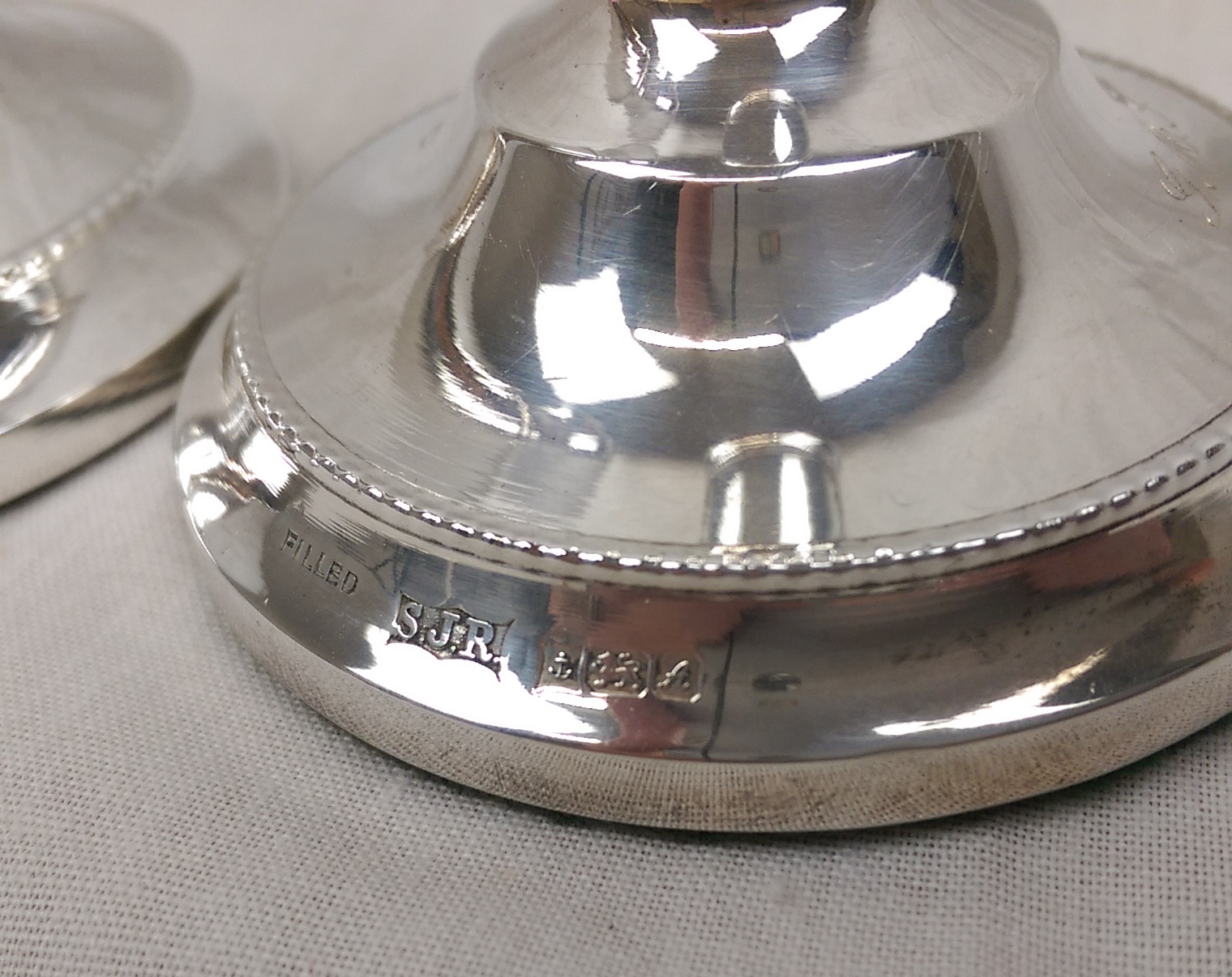 Pair Of Birmingham 1975 Silver Candlesticks - Image 9
