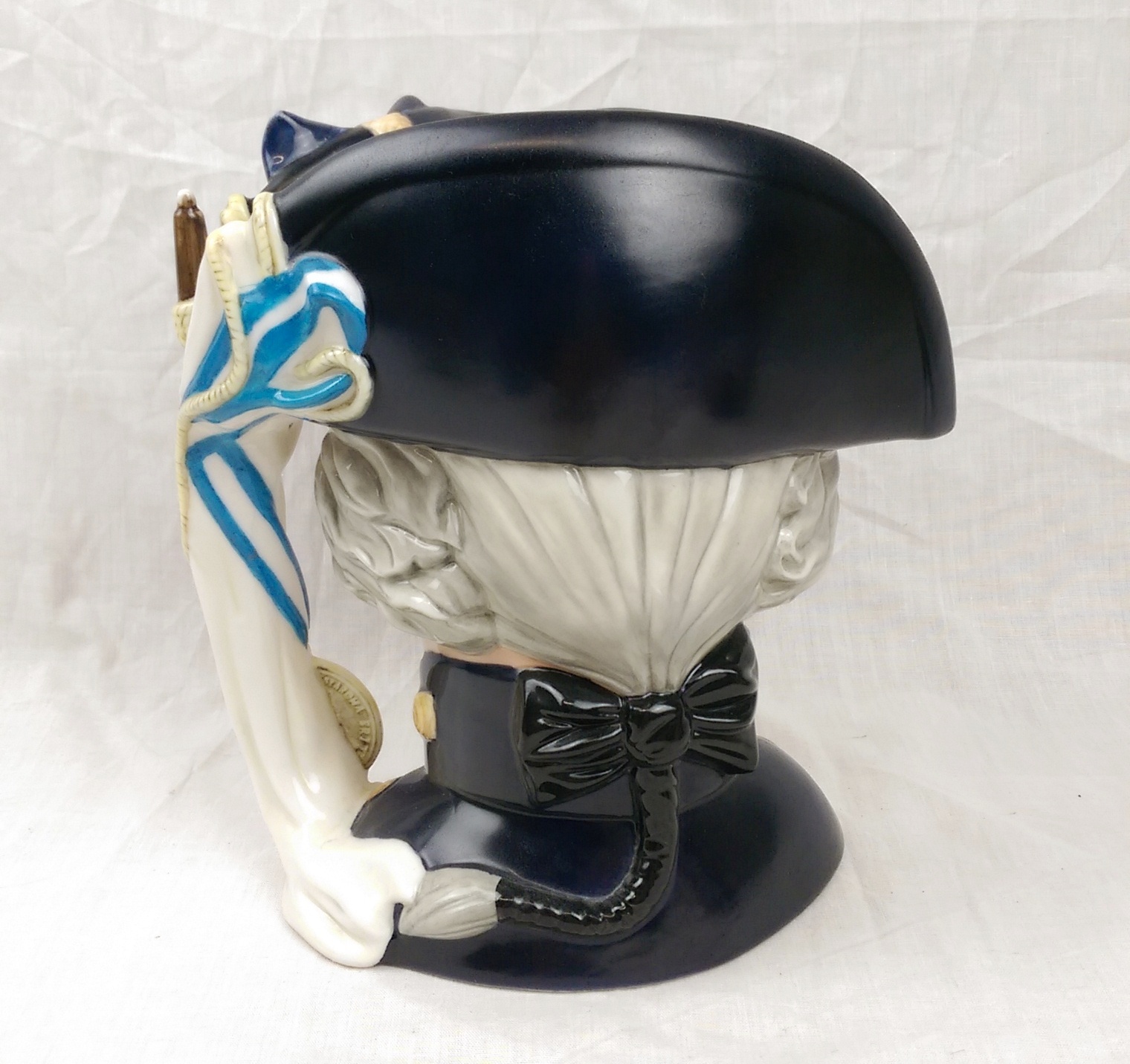 Franklin Mint Maritime Trust Large Porcelain Character Jug – Admiral Lord Howe - Image 2